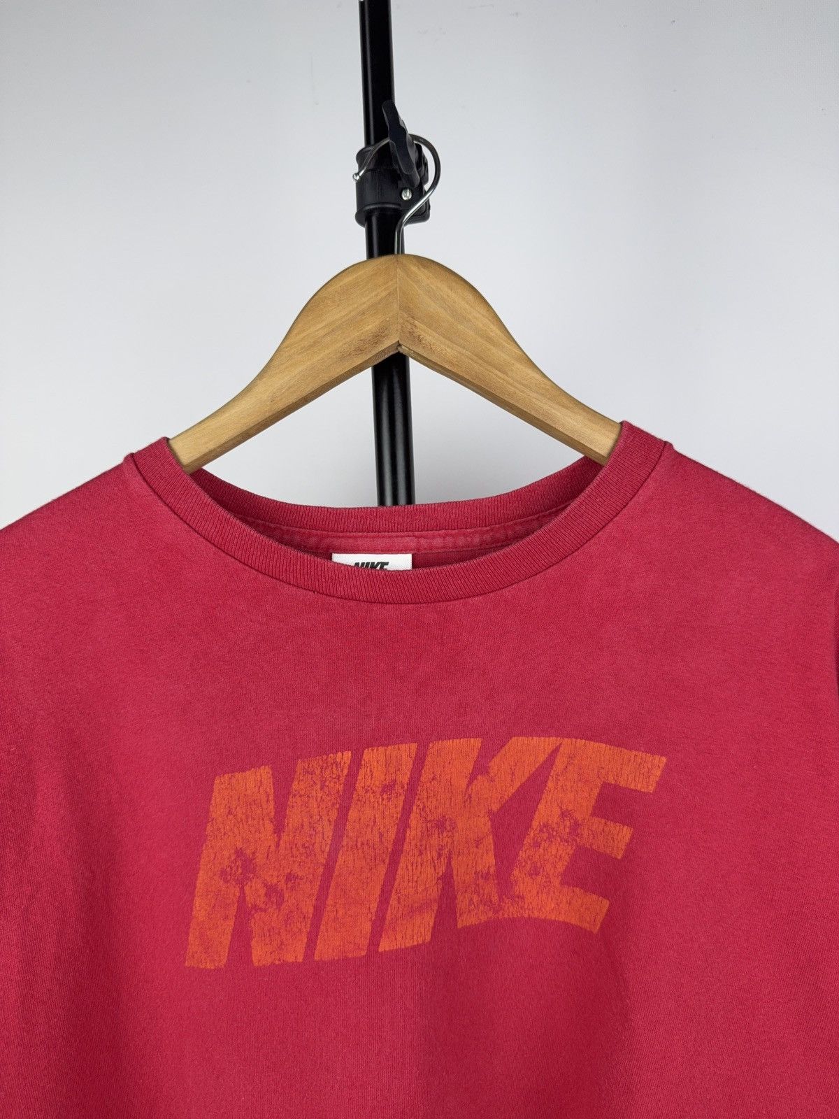 Nike × Nike ACG × Vintage Vintage Nike Red Faded T-Shirt Made in USA 90s Style Size US XL / EU 56 / 4 - 6 Thumbnail