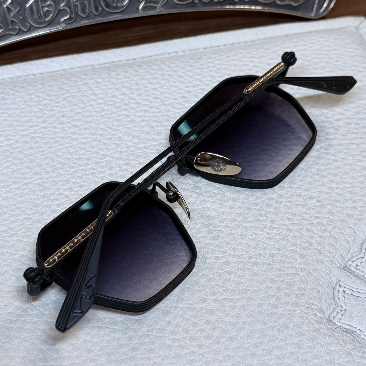 Chrome Hearts Chrome Hearts LUMP 1/1 ‘Dark Triad’ Sunglasses Size ONE SIZE - 3 Thumbnail