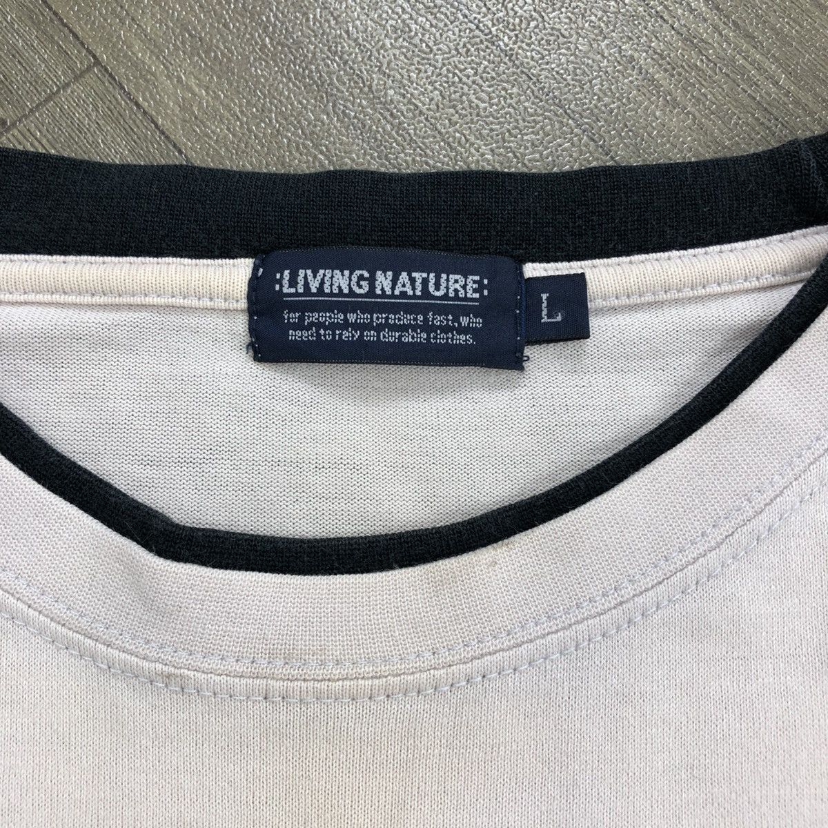 If Six Was Nine × Japanese Brand × Le Grande Bleu (L.G.B.) 2000s Living Nature Double Layers Poem Lgb Style Longsleeve Size US L / EU 52-54 / 3 - 4 Thumbnail