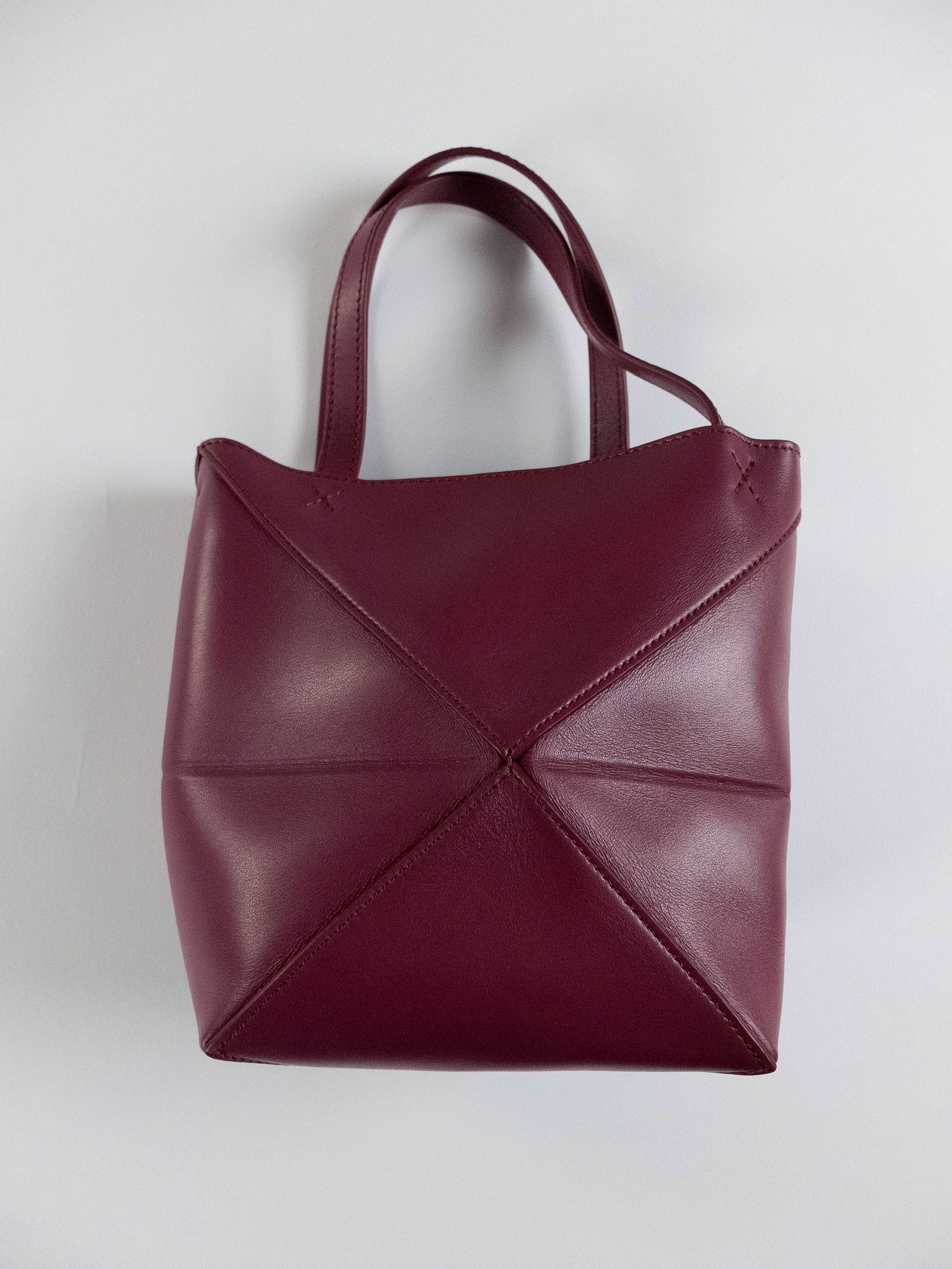 Loewe LOEWE Puzzle Fold Mini cherry red leather tote bag NWT Size ONE SIZE - 5 Thumbnail