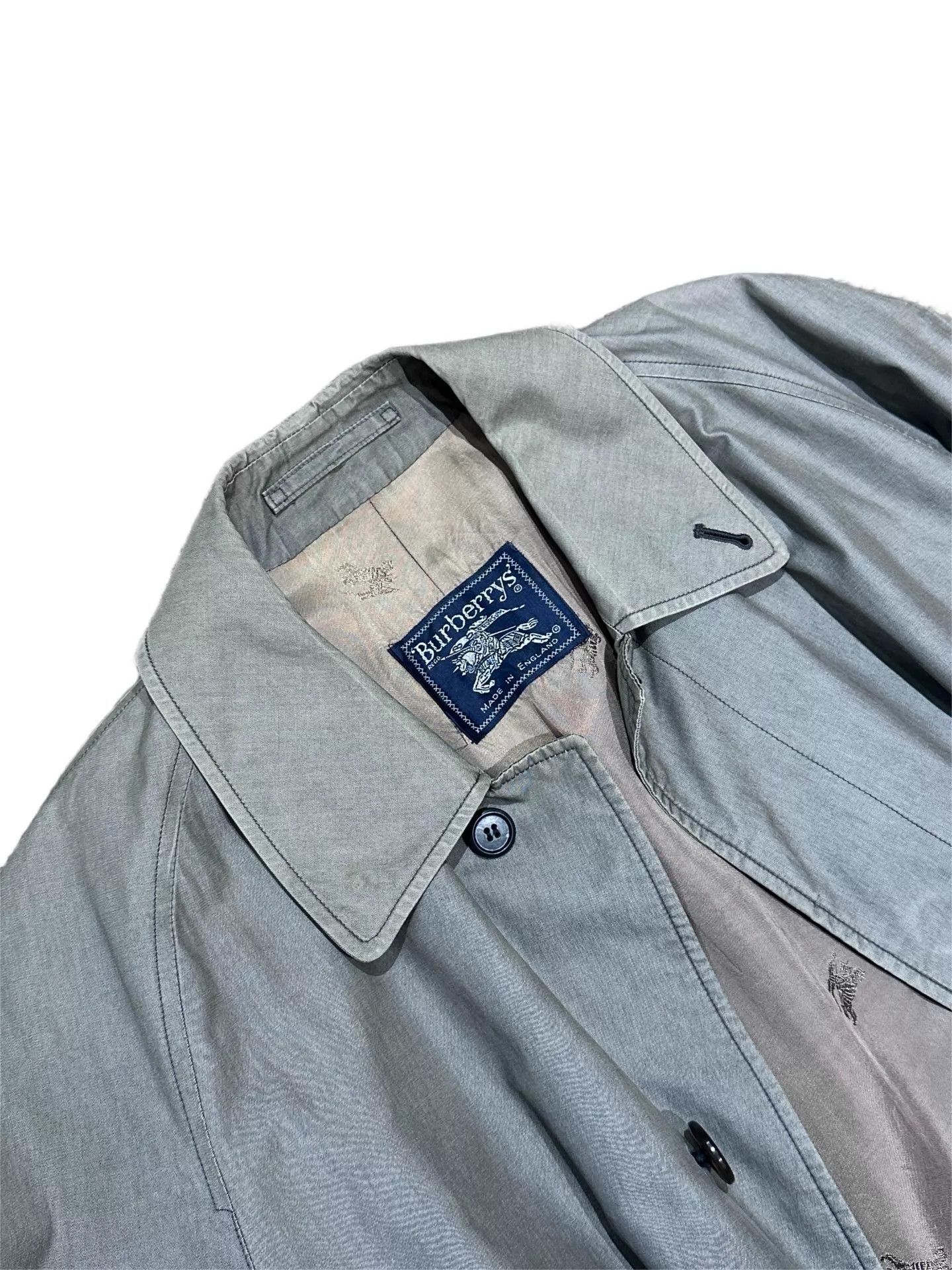 Burberry Burberry 1980s Trench Coat Smoke Gray Size F Size US M / EU 48-50 / 2 - 5 Thumbnail