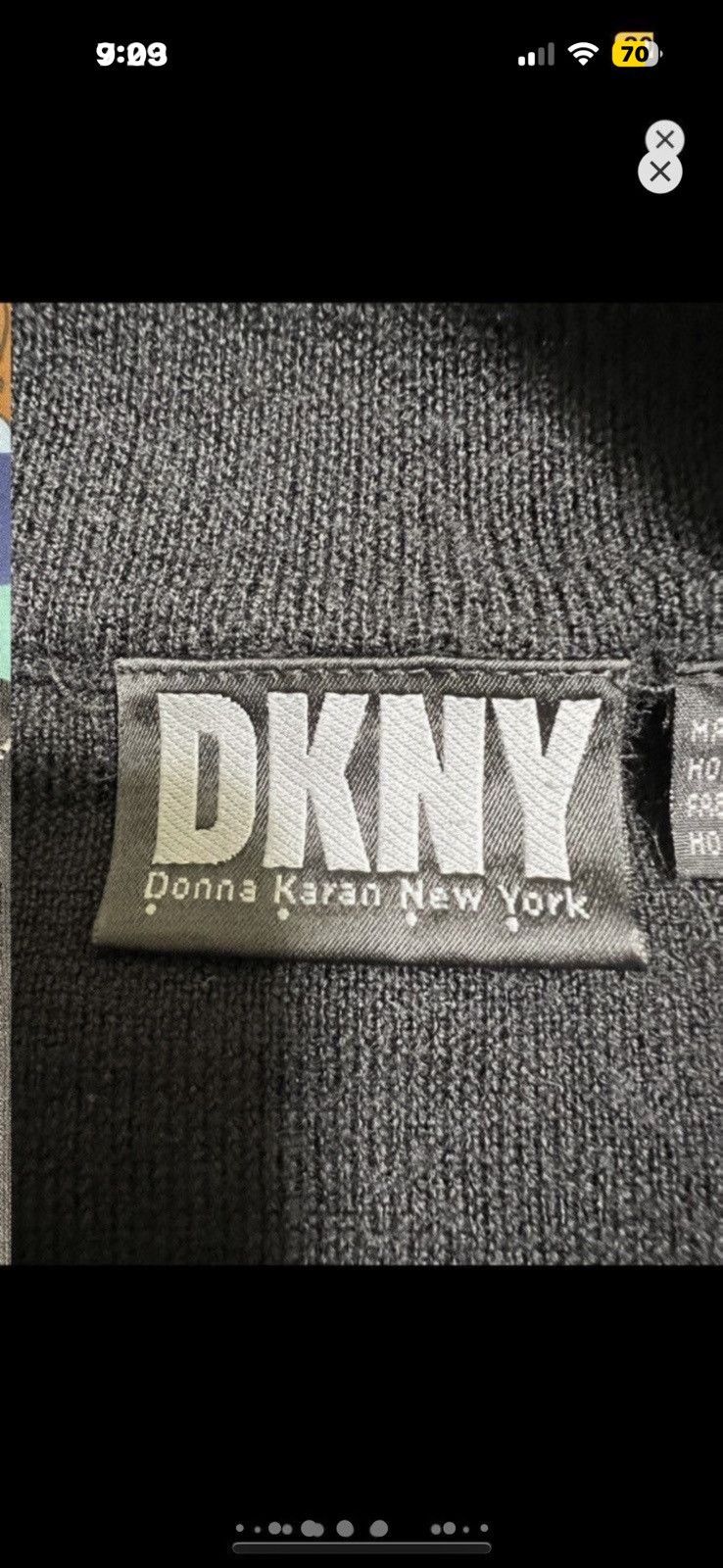 DKNY ***FINAL DROP***RARE DKNY DONNA KARAN 1/4 ZIP KNIT M Size US M / EU 48-50 / 2 - 8 Thumbnail
