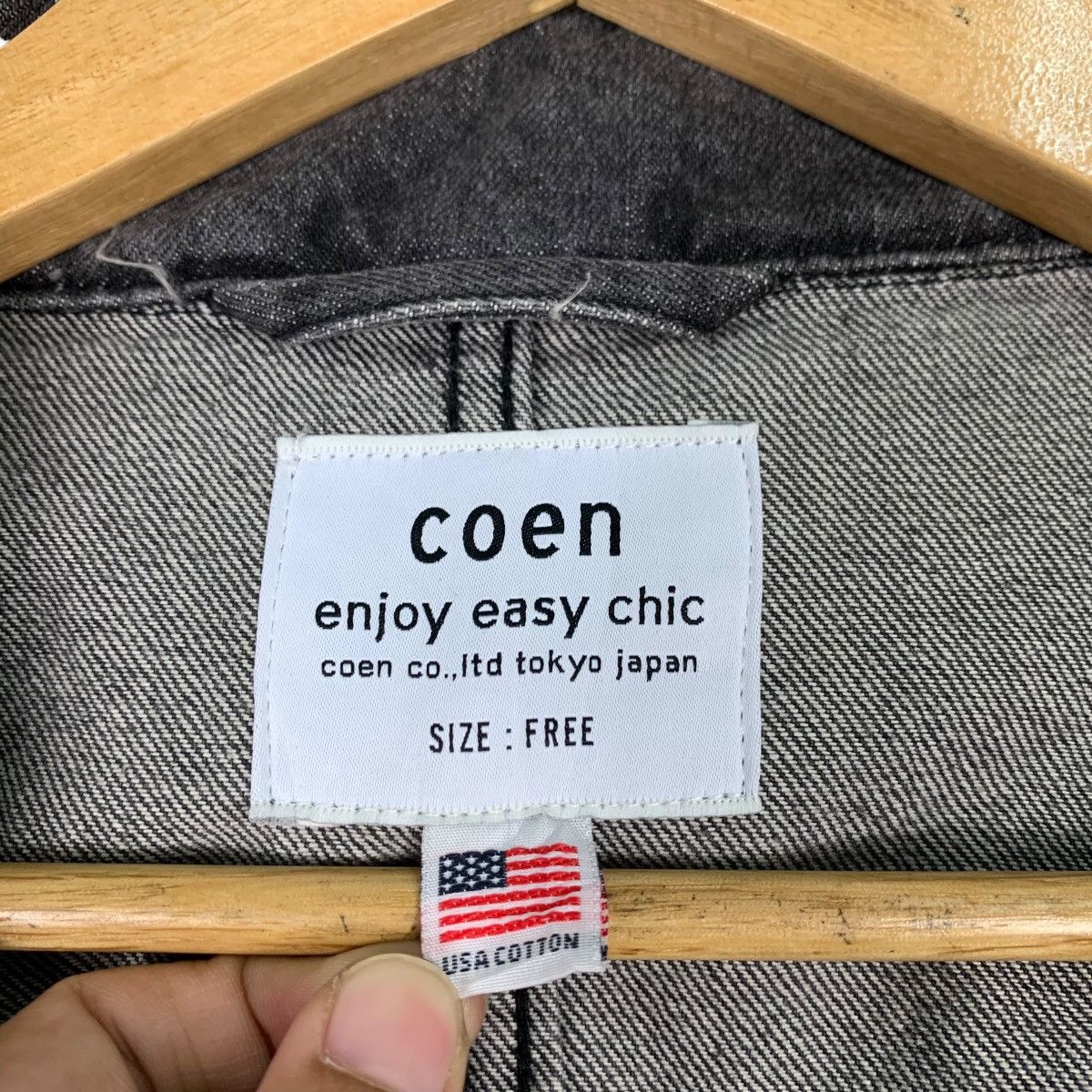 Japanese Brand COEN Usa Cotton Double Breasted Denim Jacket #1101-C50 Size US M / EU 48-50 / 2 - 15 Thumbnail