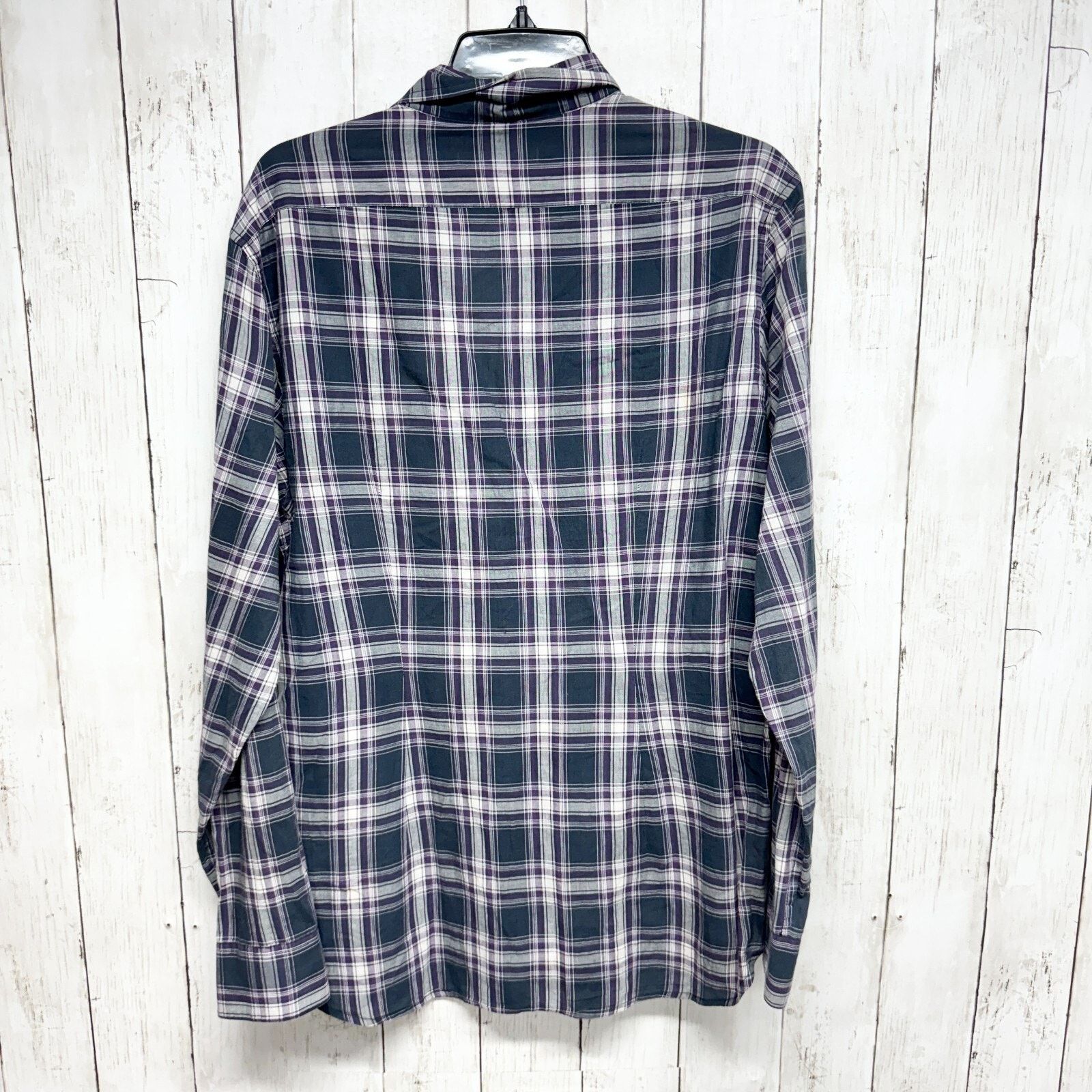 John Varvatos John Varvatos Medium Blue Plaid Button Up Long Sleeve USA Size US M / EU 48-50 / 2 - 5 Thumbnail