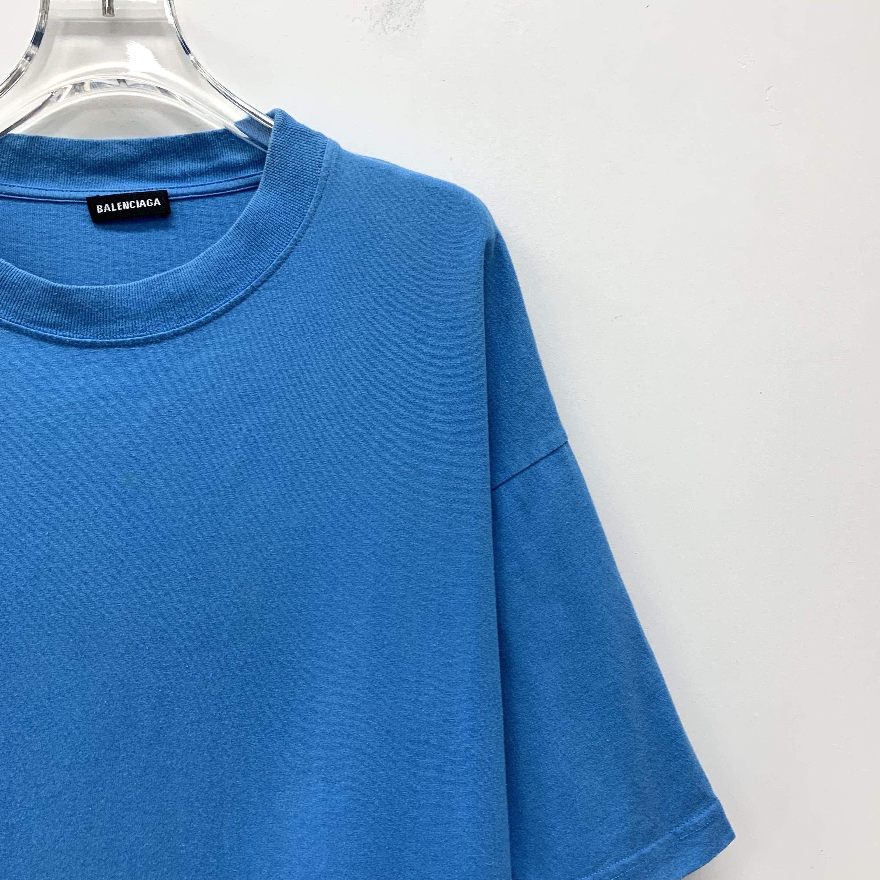 Balenciaga Balenciaga T-Shirt Blue Logo Crewneck (Size M) Size US M / EU 48-50 / 2 - 7 Thumbnail