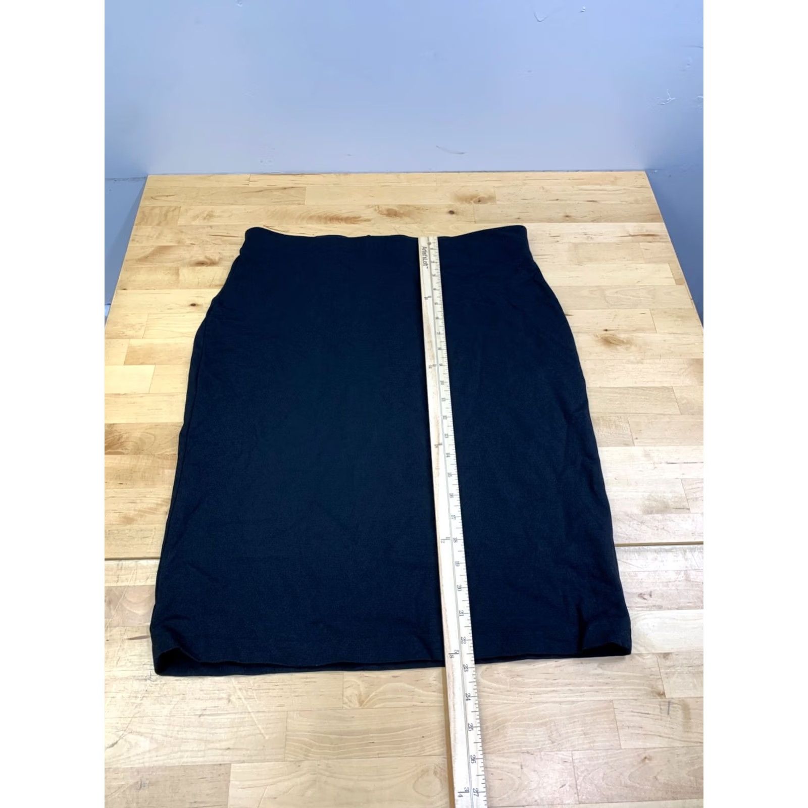 Vintage Philosophy Skirt Women 12 Black Pencil Knee Length Casual Business Size 34" / US 12 / IT 48 - 3 Thumbnail