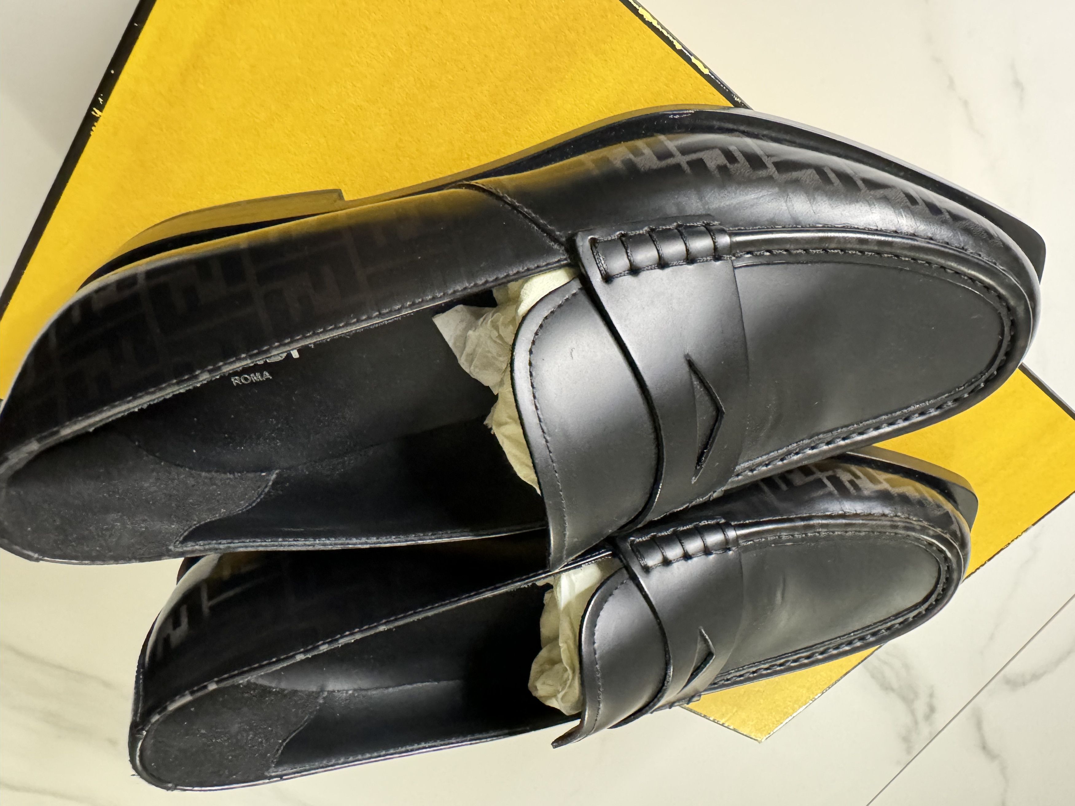 Fendi Fendi Leather Loafers in Black Size 40-41 100%Original Size US 7.5 / EU 40-41 - 4 Thumbnail