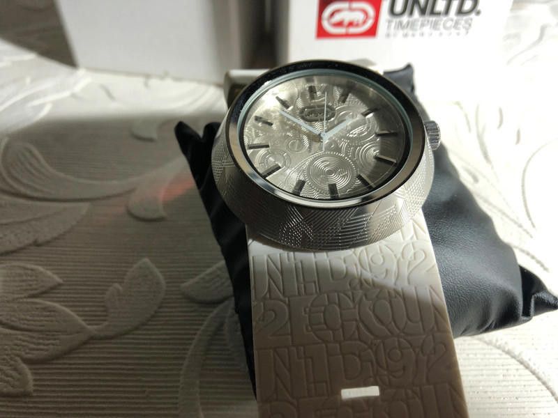Designer Unltd Marc Ecko Unisex Quartz Watch and White Silicon Size ONE SIZE - 10 Thumbnail