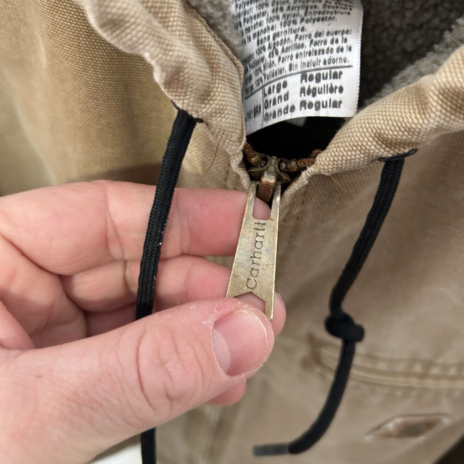 Carhartt Y2K Carhartt Sherpa-Lined Hooded Detroit Jacket “Brown” J141 Size US XL / EU 56 / 4 - 13 Thumbnail