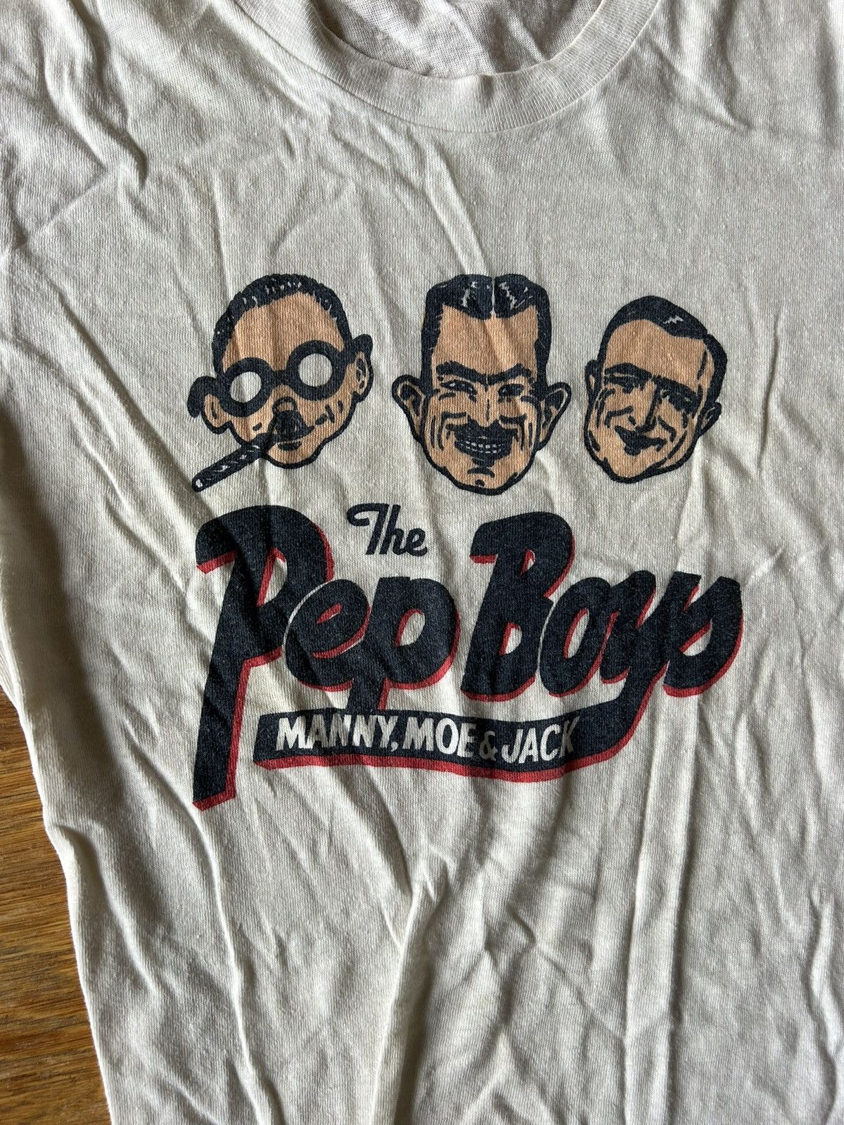 Hanes × Vintage 80’s Haines Pep Boys T-Shirt single stitch Size US M / EU 48-50 / 2 - 2 Thumbnail