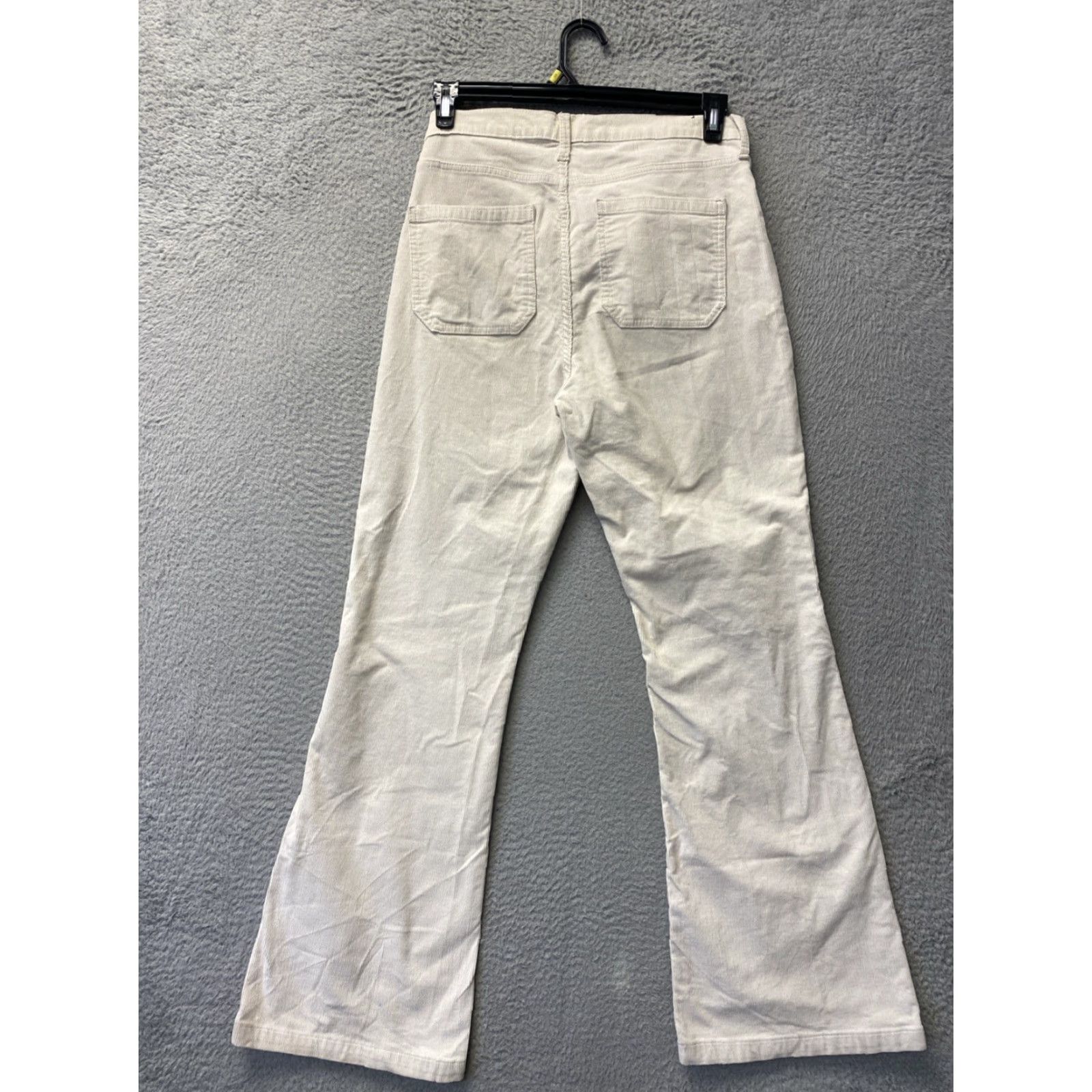 Gap Gap Corduroy Pants Women's 12/31 Ivory High Rise Wide-Leg Zip Pants Size 34" / US 12 / IT 48 - 7 Thumbnail