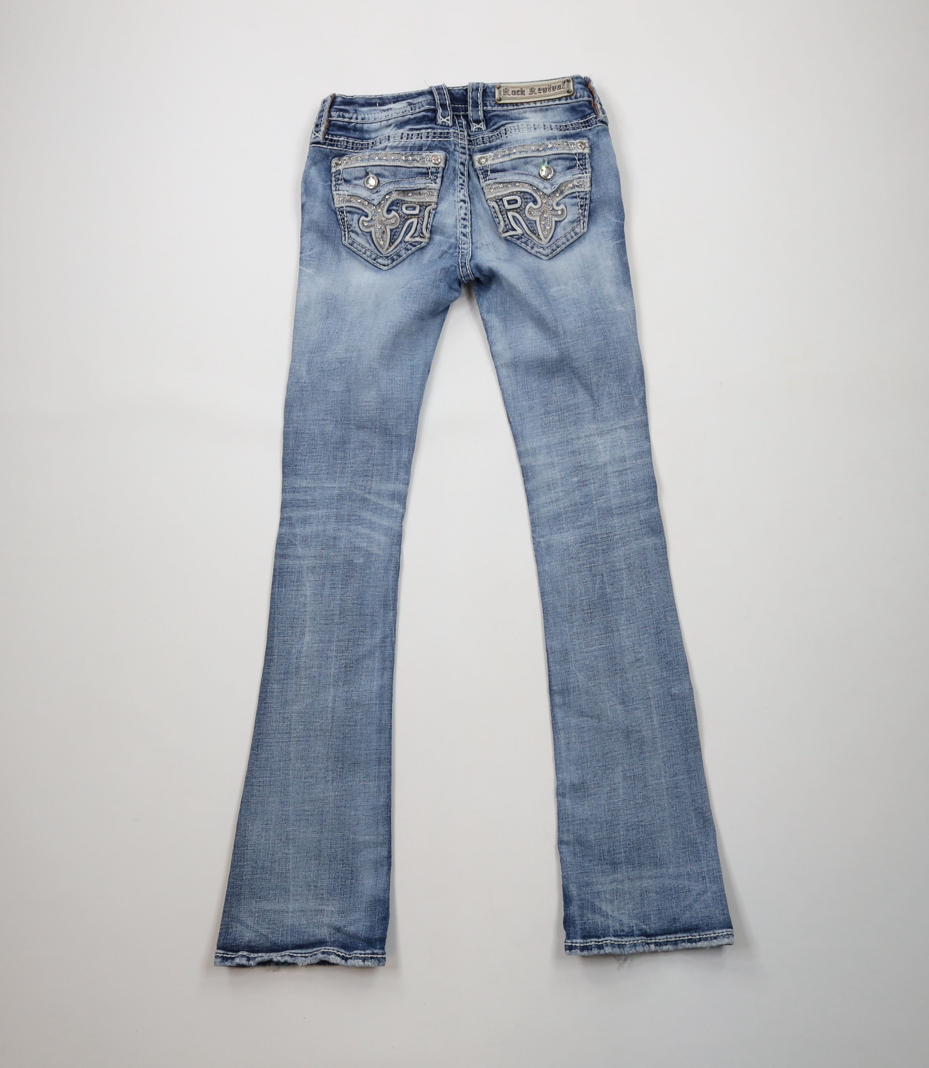 Rock Revival × Vintage Rock Revival Thick Stitch Sundee Mid Rise Bootcut Jeans Size 26" / US 2 / IT 38 - 9 Thumbnail