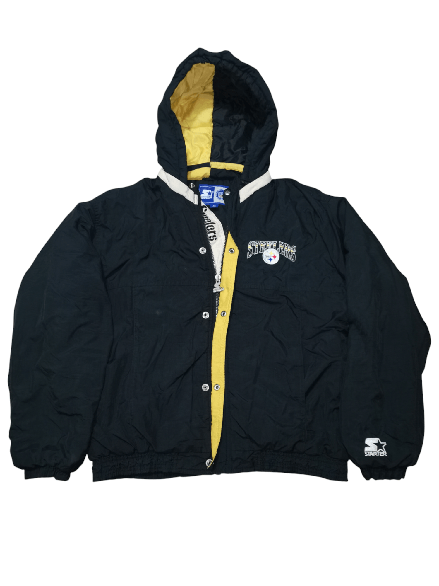 Vintage Starter steelers padded jacket vintage Size US L / EU 52-54 / 3 - 2 Thumbnail