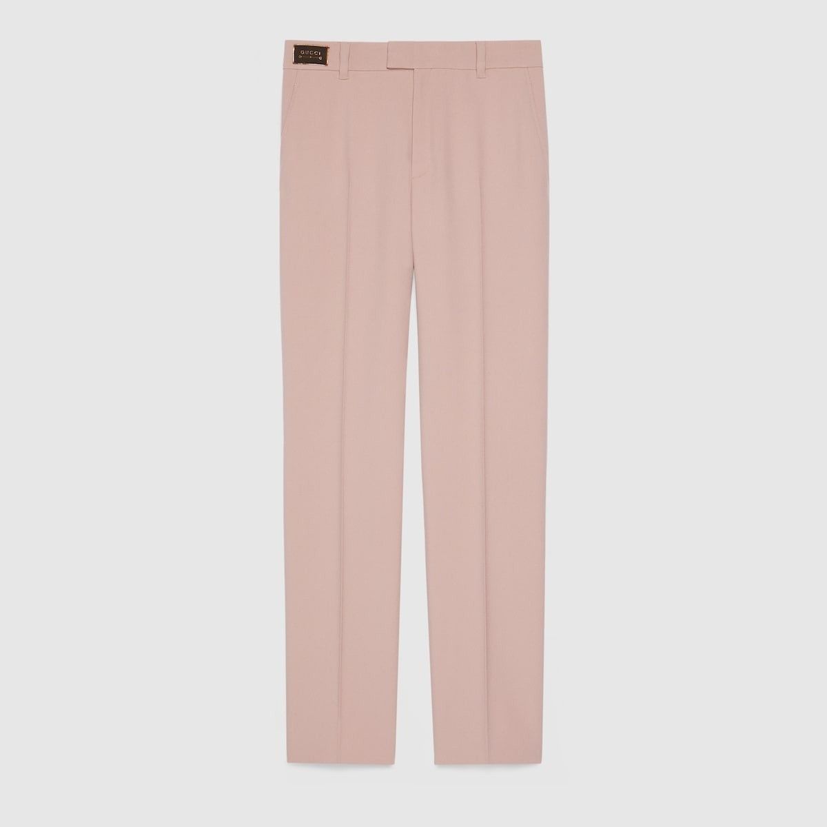 Gucci o1la5ras0526 Wool Pants With Gucci Horsebit Label in Pink Size 28" / US 6 / IT 42 - 1 Thumbnail