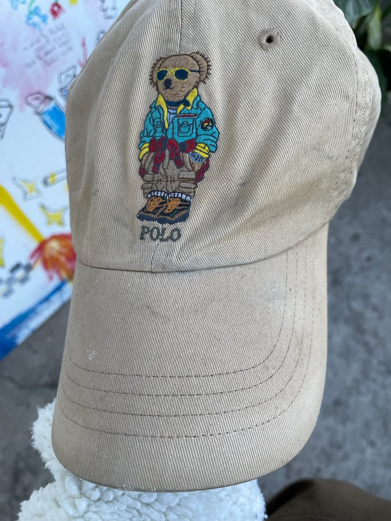 Polo Ralph Lauren Vintage Polo Ralph Lauren Sport Bear Sun Faded Cap Size ONE SIZE - 9 Thumbnail
