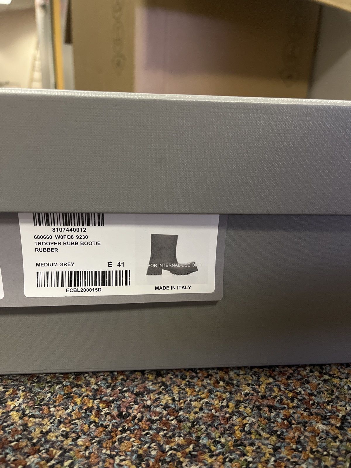 Balenciaga o1rshd1 Q:2 / Trooper Boots in Medium Grey Size US 8 / EU 41 - 16 Thumbnail