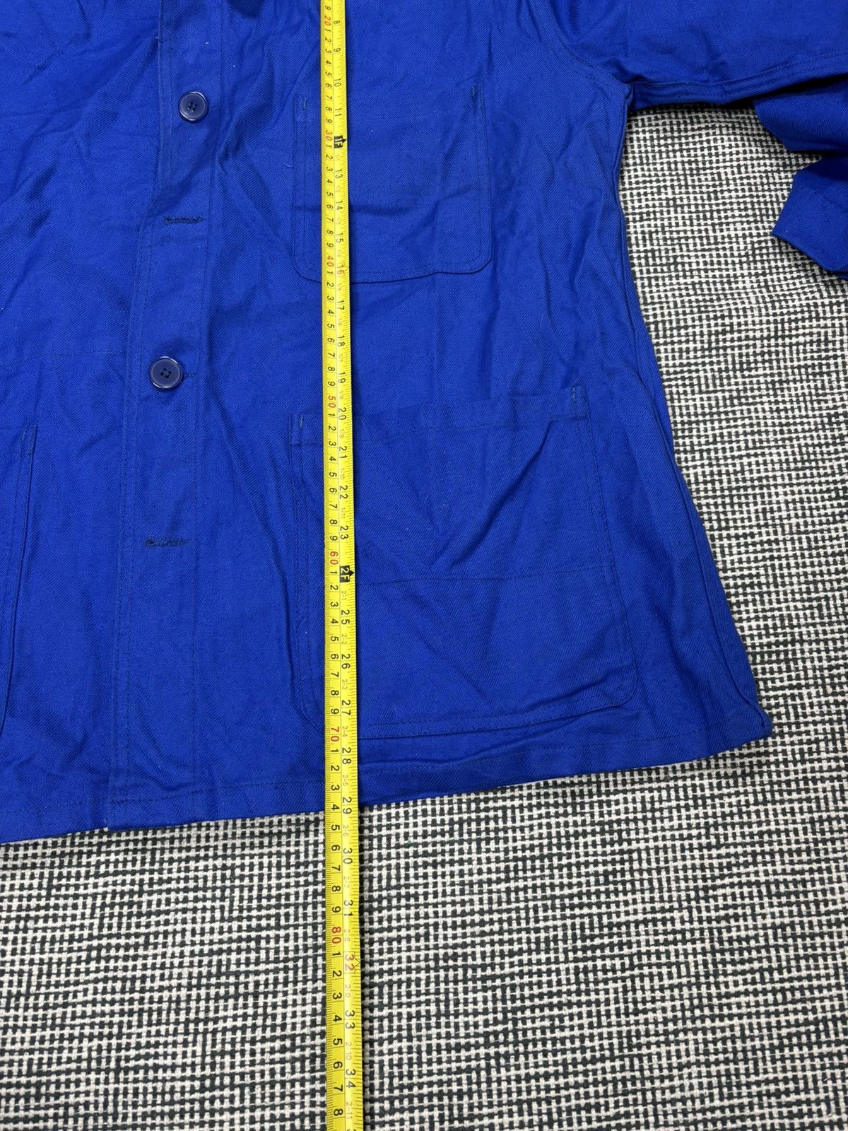 Other 1970s French chore coat jacket workwear bleu de travail Size US XL / EU 56 / 4 - 6 Thumbnail