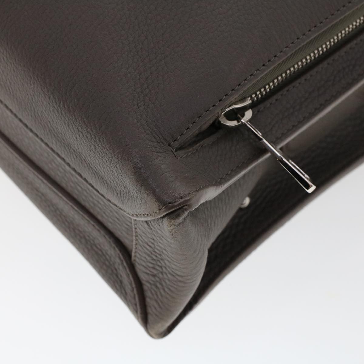 Louis Vuitton LOUIS VUITTON Naxos Shoulder Bag Leather Gray Size ONE SIZE - 8 Thumbnail