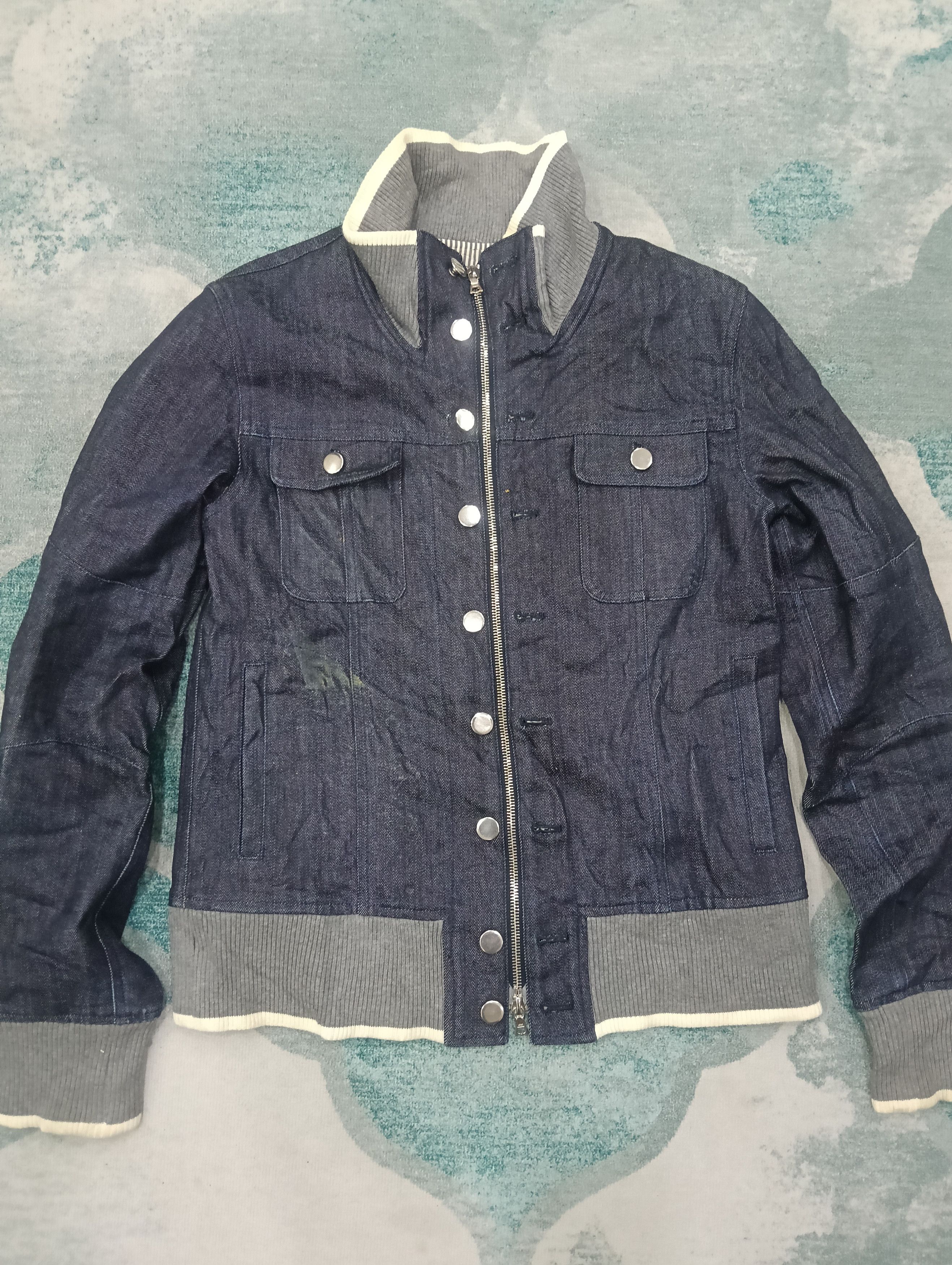 Japanese Brand Kiit Japan Denim Jacket Riri Zipper Size XS / US 0-2 / IT 36-38 - 3 Thumbnail