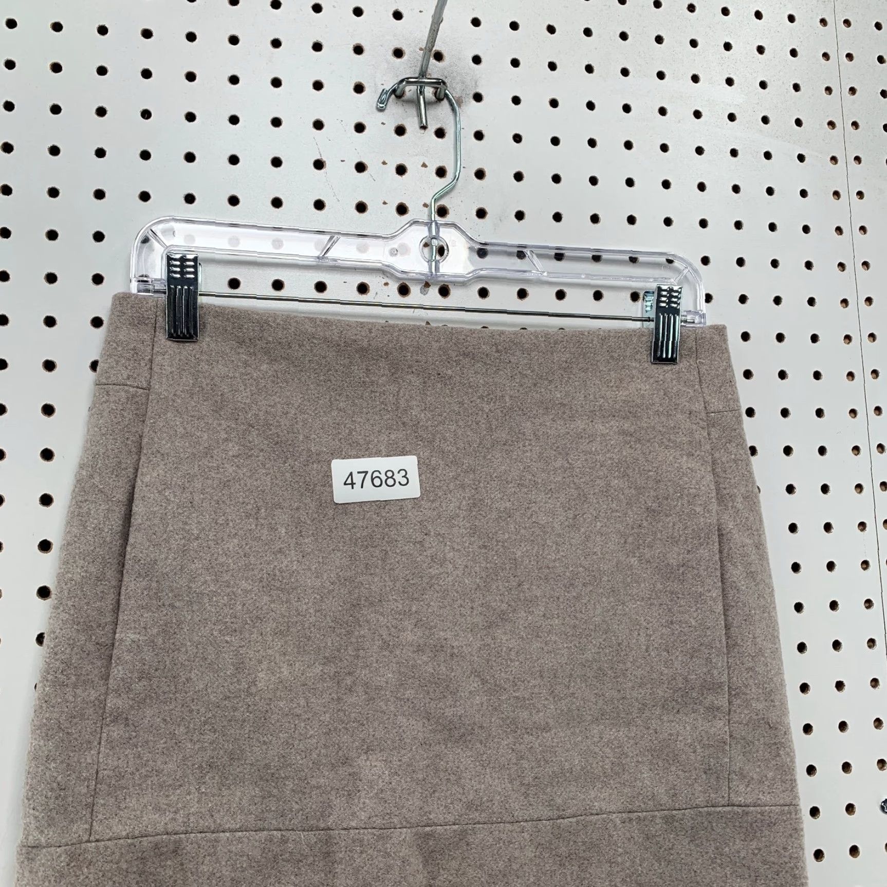 J.Crew J.CREW Wool Blend Mini Skirt Womens 2 Beige A-Line Rear Zip 28x15 Size 26" / US 2 / IT 38 - 6 Thumbnail