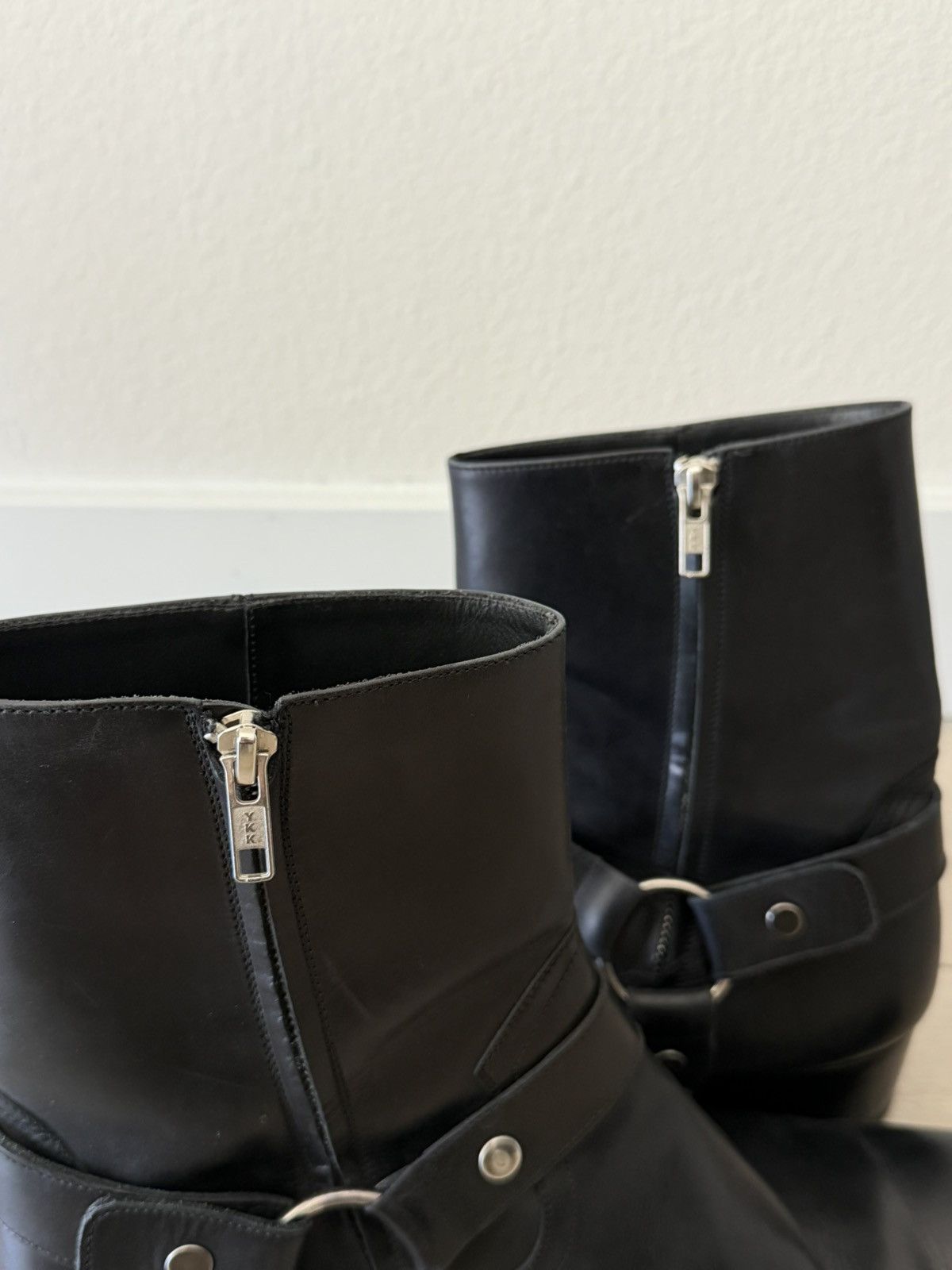 Saint Laurent Paris Leather Harness Wyatt Boots 48 Size US 15 / EU 48 - 8 Thumbnail
