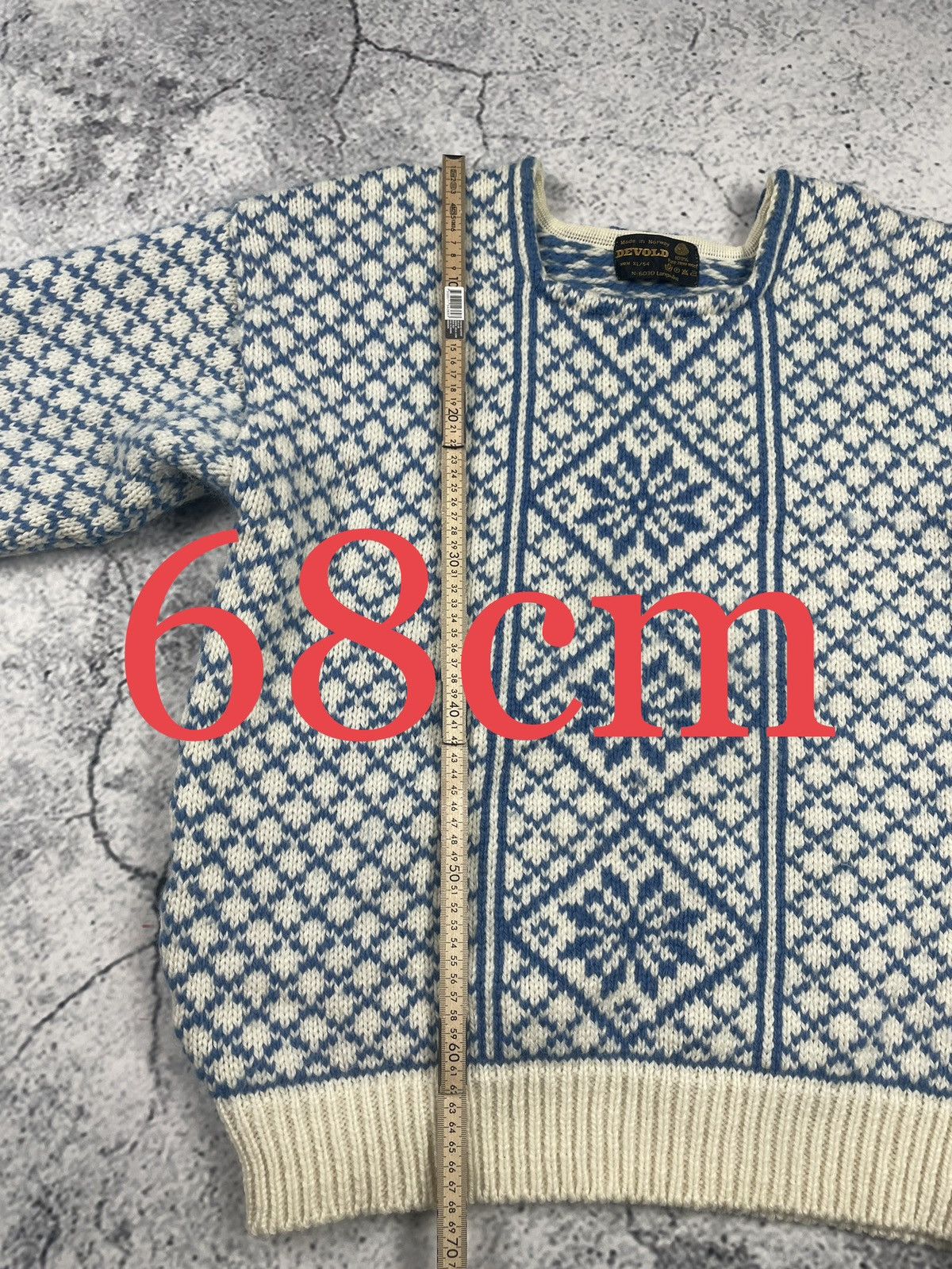 Other Devold XL 100% Merino Wool Sweater – Blue Old Money Cozy EGV Size US XL / EU 56 / 4 - 4 Thumbnail