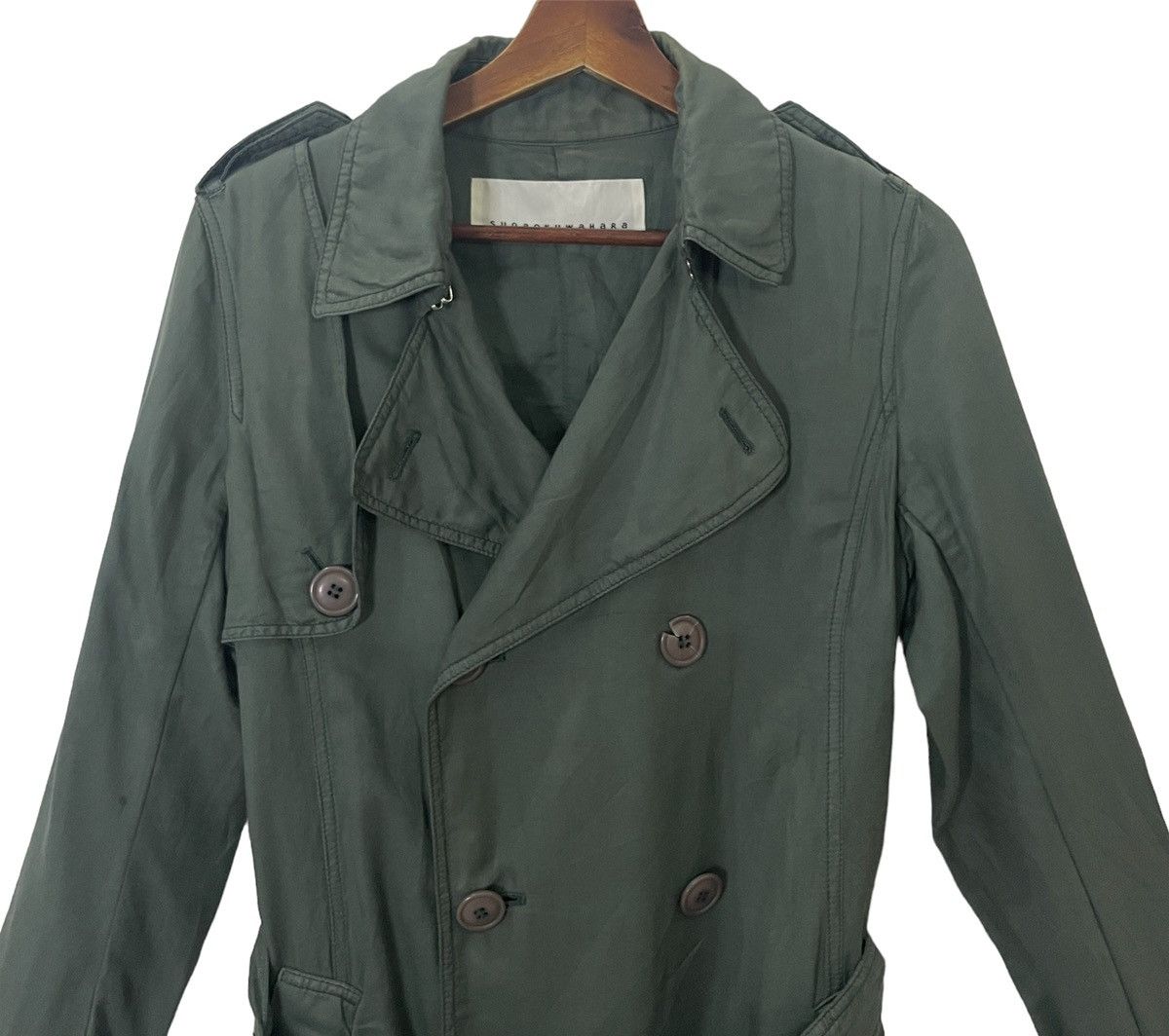 Issey Miyake Vintage Sunao Kuwahara By Issey Miyake Trench Coat Jacket Size L / US 10 / IT 46 - 2 Thumbnail