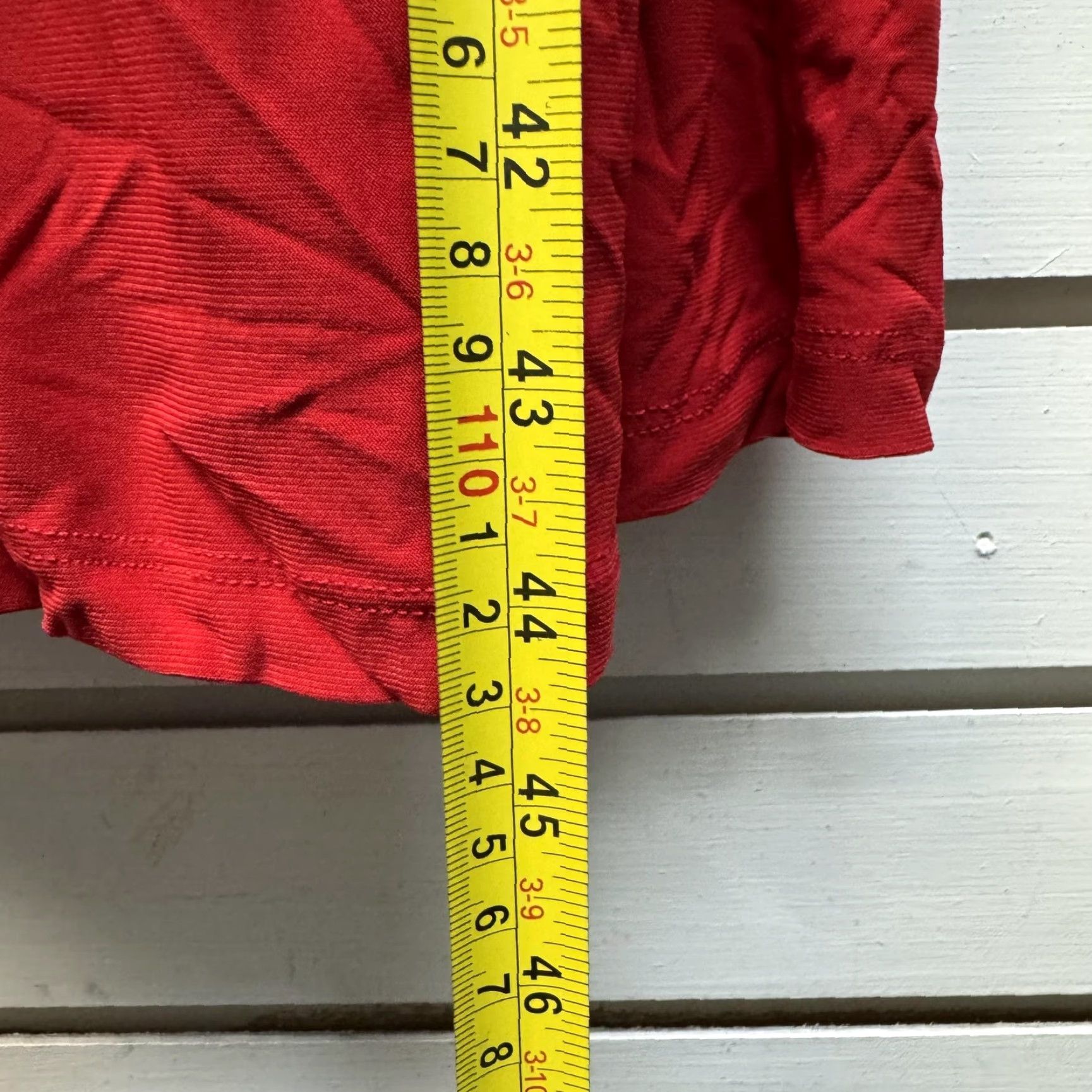 Vintage Jessica London Dress Womens 18 Red Midi Surplice Stretch V Neck Boho Chic Fall Size XXL / US 16-18 / IT 52-54 - 3 Thumbnail