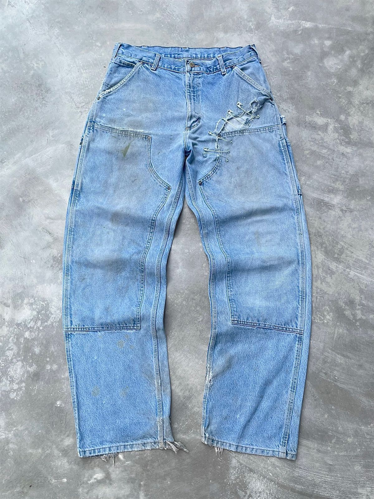 Carhartt Distressed Vintage USA Carhartt Doublekne Pant B73-DST Size US 35 - 1 Thumbnail