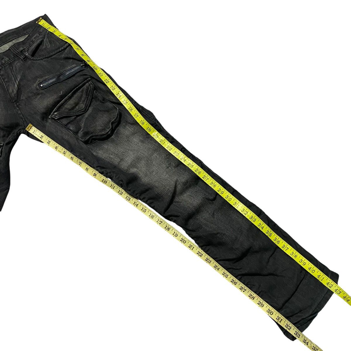 Japanese Brand Clone Devgu Denim Stacked Tactical Cargo Jeans Size US 32 / EU 48 - 18 Thumbnail