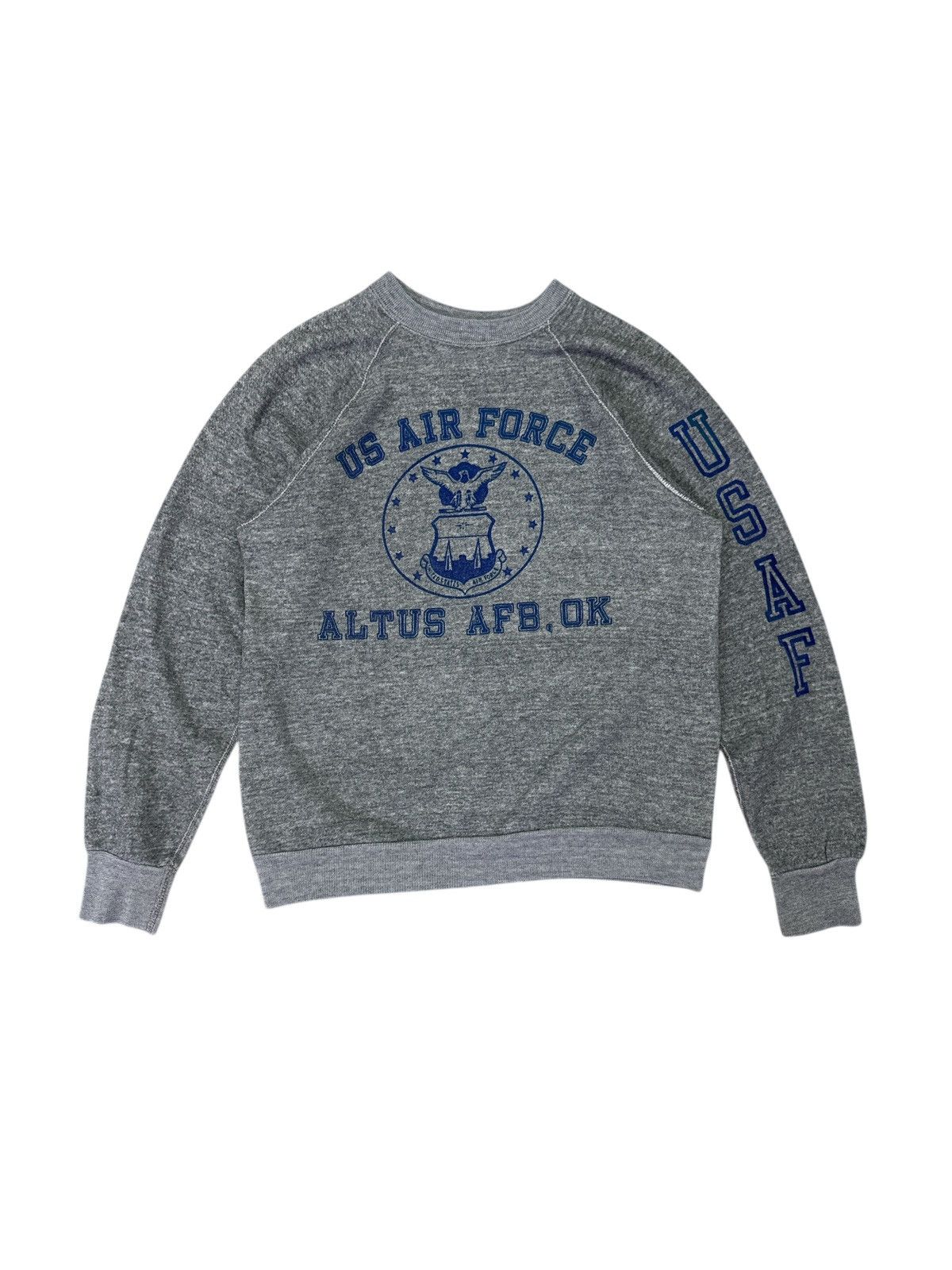 Vintage 1970s US AIR FORCE USAF ALTUS AFB CREWNECK SWEATSHIRT Size US S / EU 44-46 / 1 - 1 Thumbnail