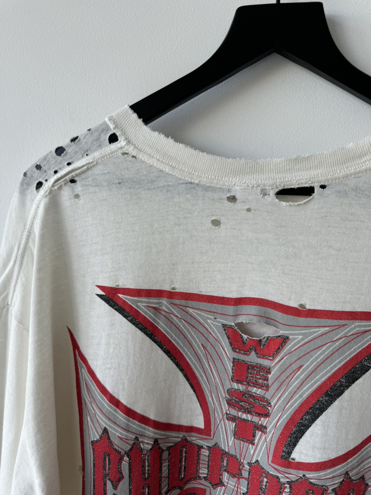 Vintage VINTAGE 90s THRASHED WEST COAST CHOPPERS WCC FADED OVERSIZED Size US XL / EU 56 / 4 - 8 Thumbnail