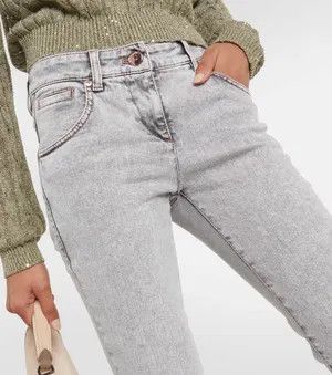 Brunello Cucinelli o1y0725 Denim Pant in Gray Size 30" / US 8 / IT 44 - 2 Thumbnail