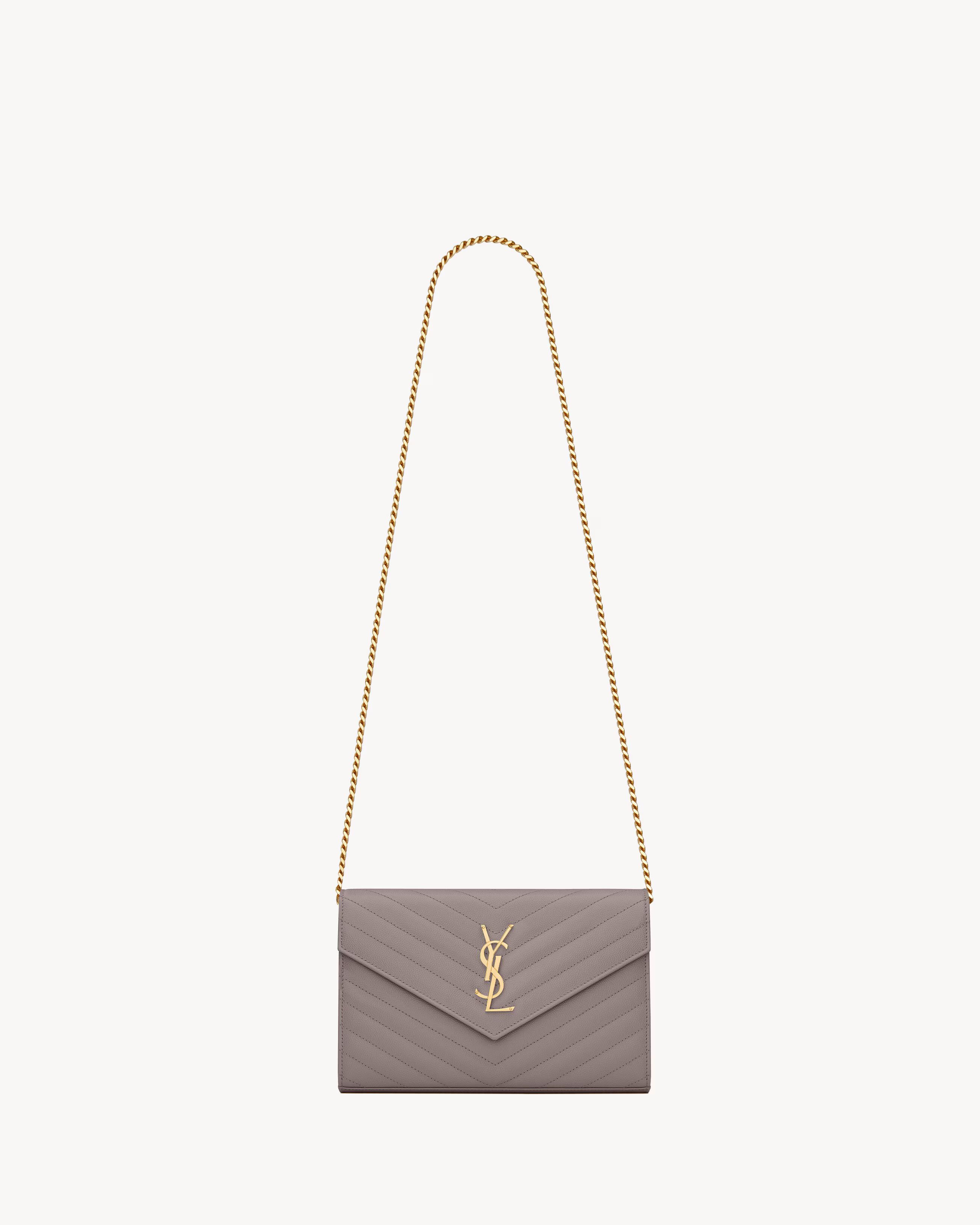 Saint Laurent Paris o1b1hav110824 Size: OS / Cassandre Chain Wallet in Lilac Size ONE SIZE - 1 Thumbnail