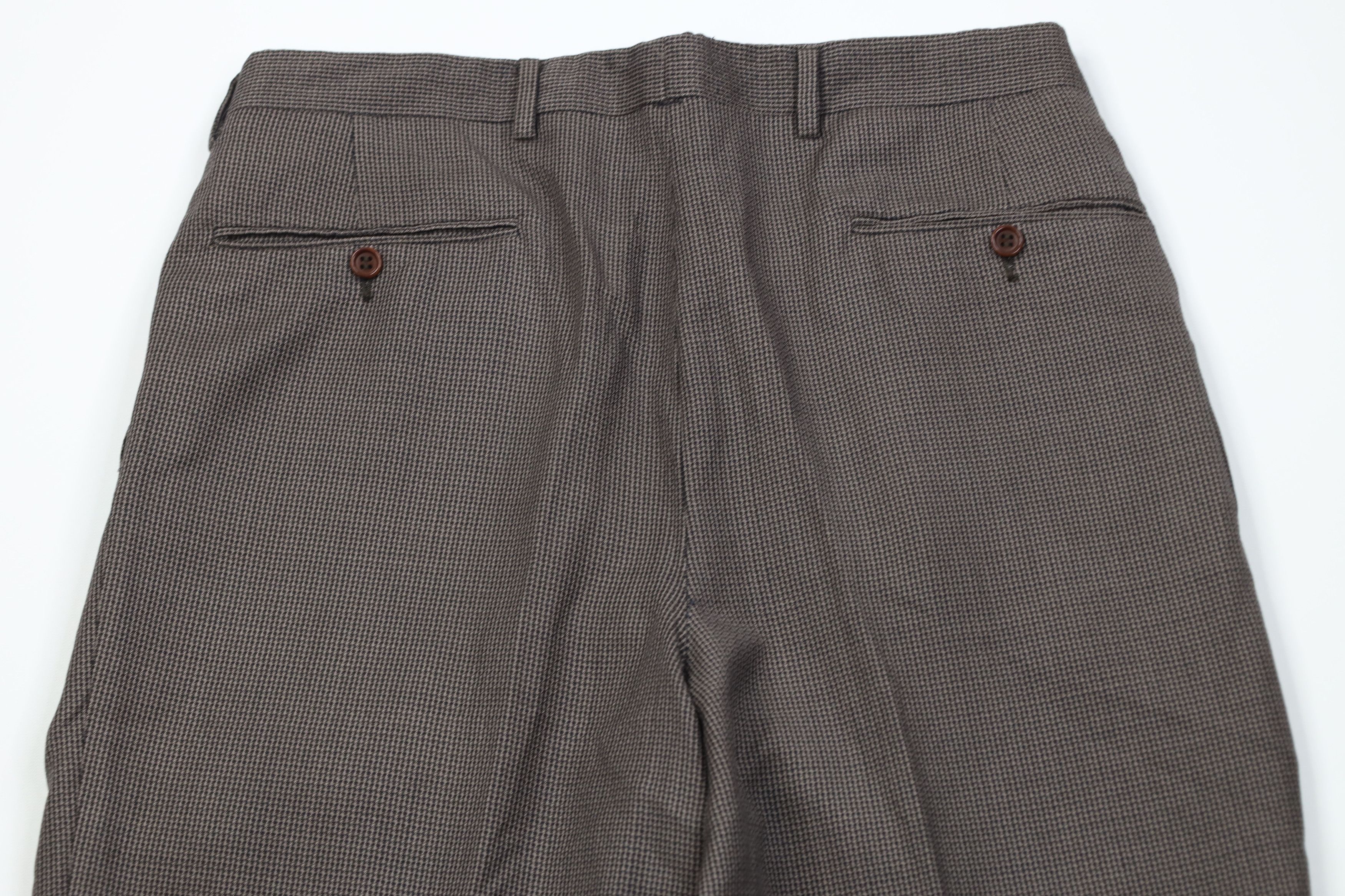 Vintage Vintage 90s Streetwear Knit Wide Leg Chino Pants Houndstooth Size US 32 / EU 48 - 8 Thumbnail