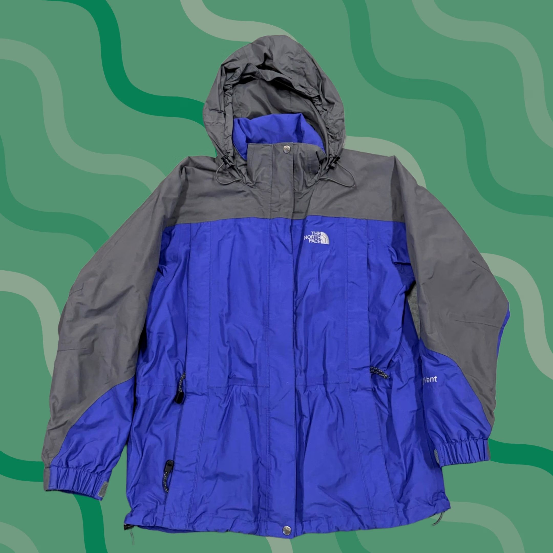 The North Face The North Face Jacket Womens L Blue HyVent Hooded 3-in-1 Full Zip Size L / US 10 / IT 46 - 1 Thumbnail