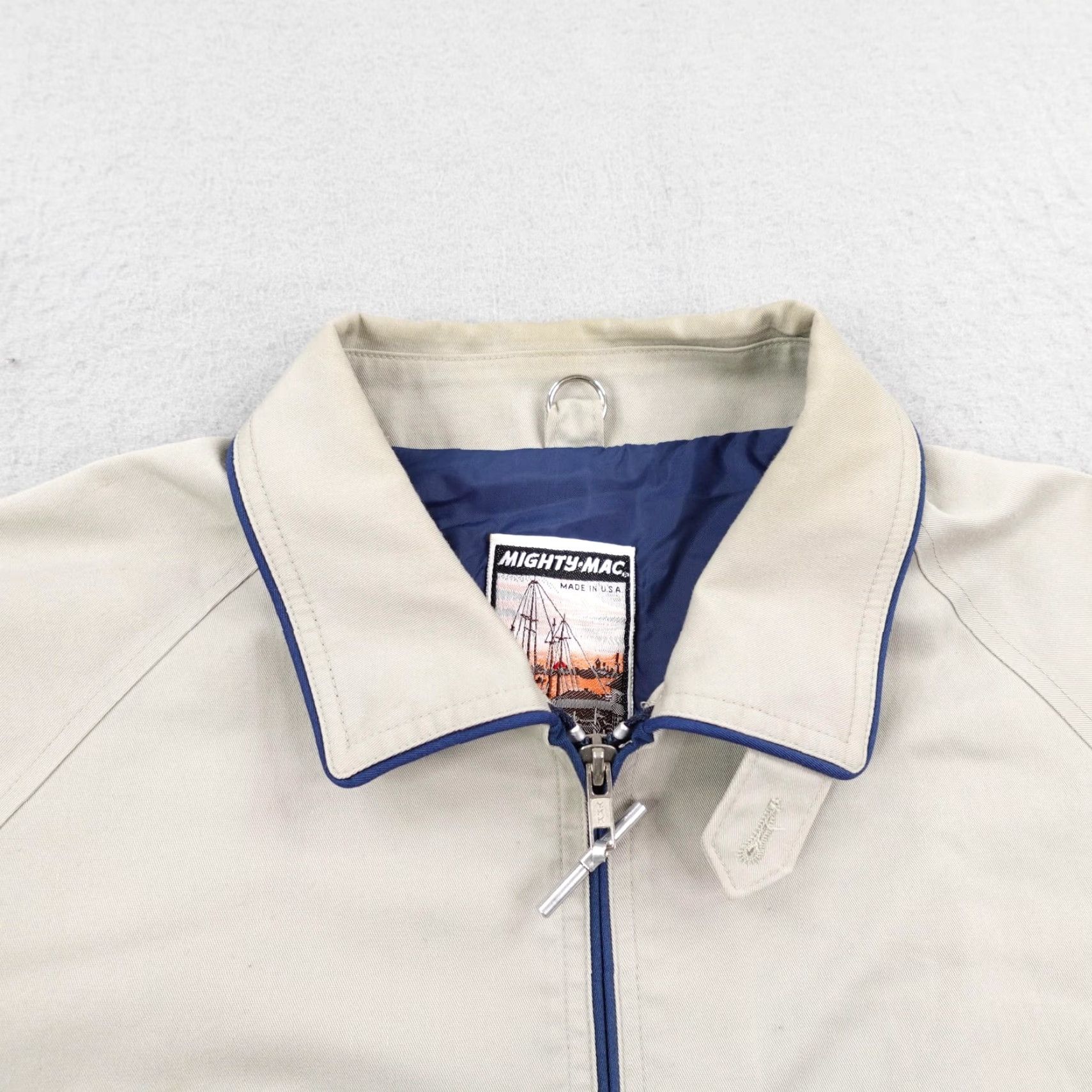 Vintage VINTAGE Mighty Mac Jacket Mens Large Beige Out O'Gloucester Deck Sailing Size US L / EU 52-54 / 3 - 2 Thumbnail
