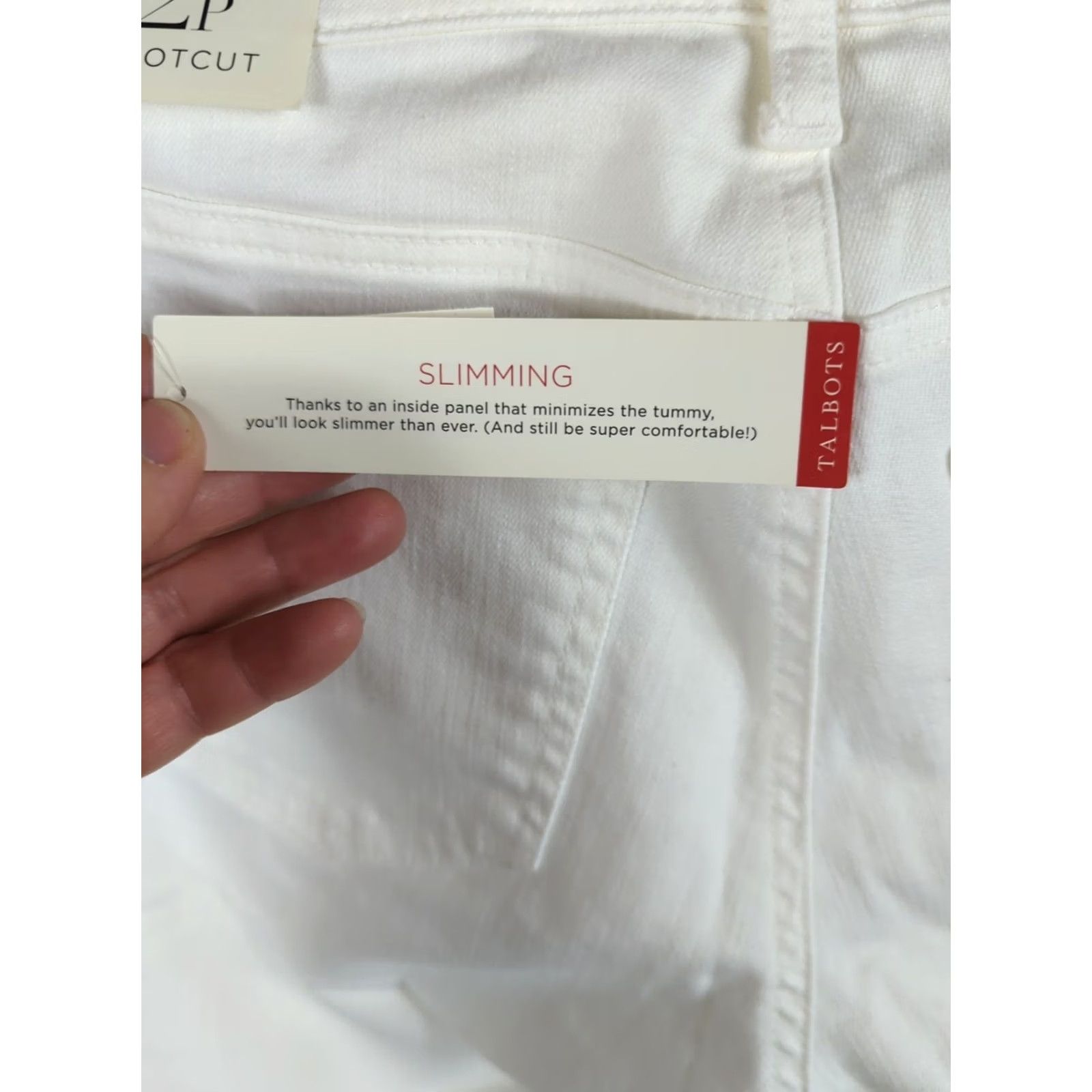 Talbots TALBOTS Jeans White Denim Slimming Flawless 5-Pocket Bootcut 2P Petite Women Jeans White Five-Pocket Zip Slim Fit Beach Preppy Mens Girls Size 26" / US 2 / IT 38 - 5 Thumbnail