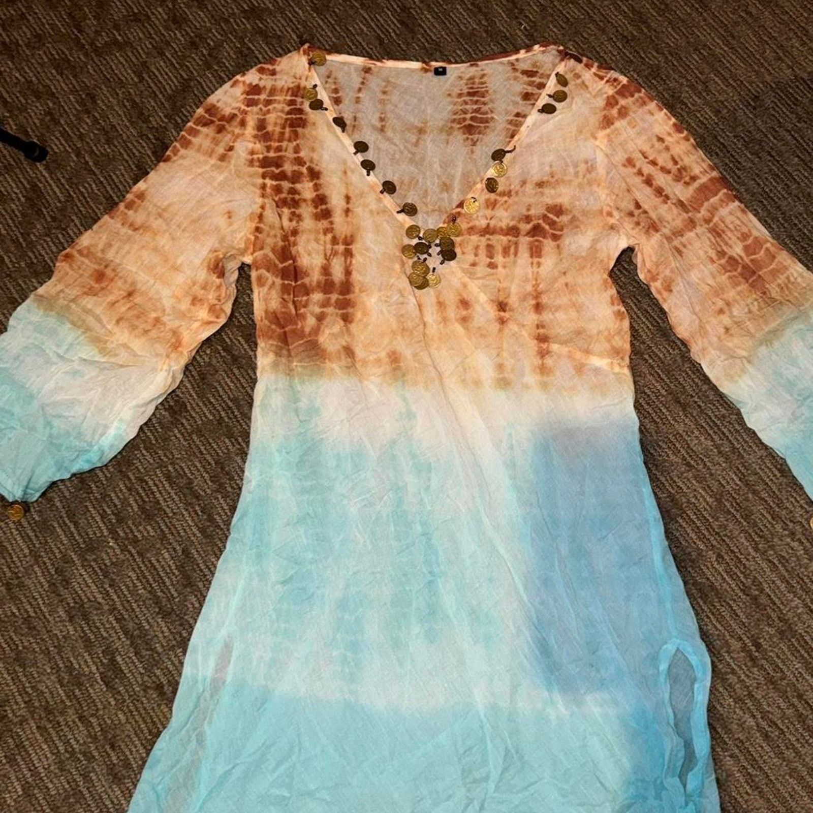 Other Tie dye long sleeve mini dress Size S / US 4 / IT 40 - 6 Thumbnail