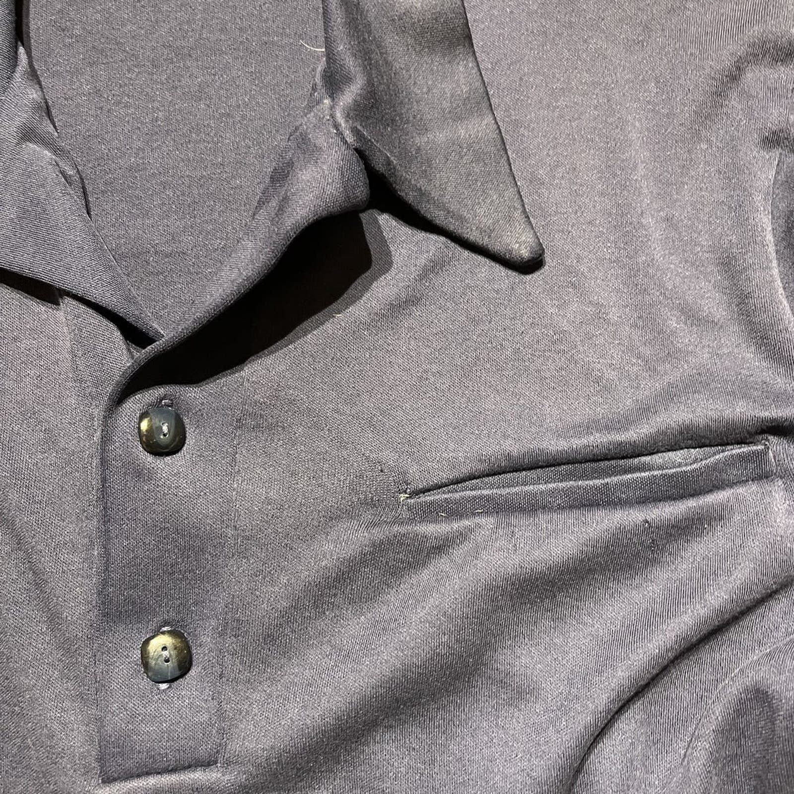 Vintage Vintage 70s 80s Unbranded Navy Polo Shirt Size US L / EU 52-54 / 3 - 2 Preview