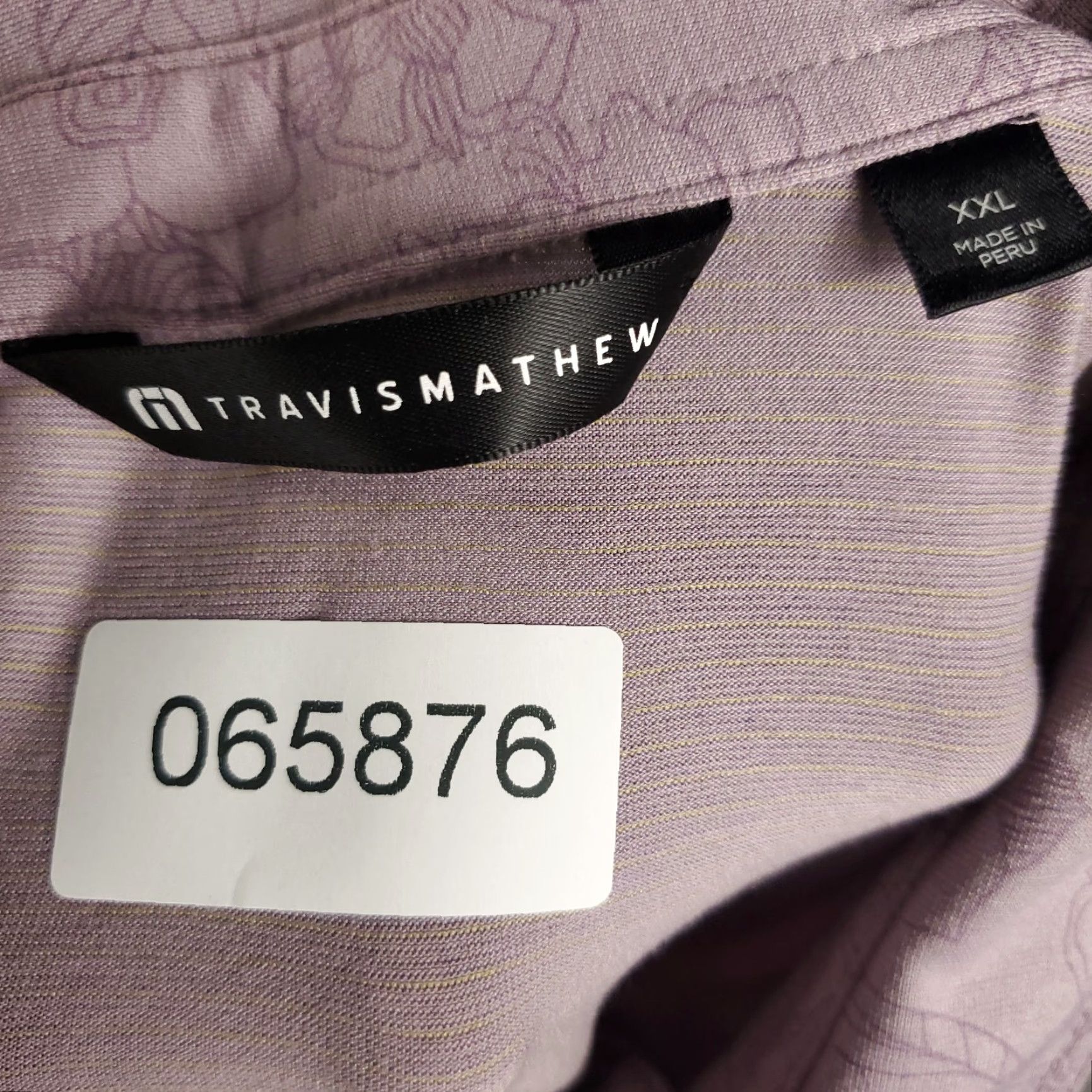 TravisMathew Travis Mathew Polo Shirt Mens 2XL Purple Floral Golf Short Sleeve Polo Shirt Mens Purple Floral Golf Short Sleeve Size US XXL / EU 58 / 5 - 7 Thumbnail
