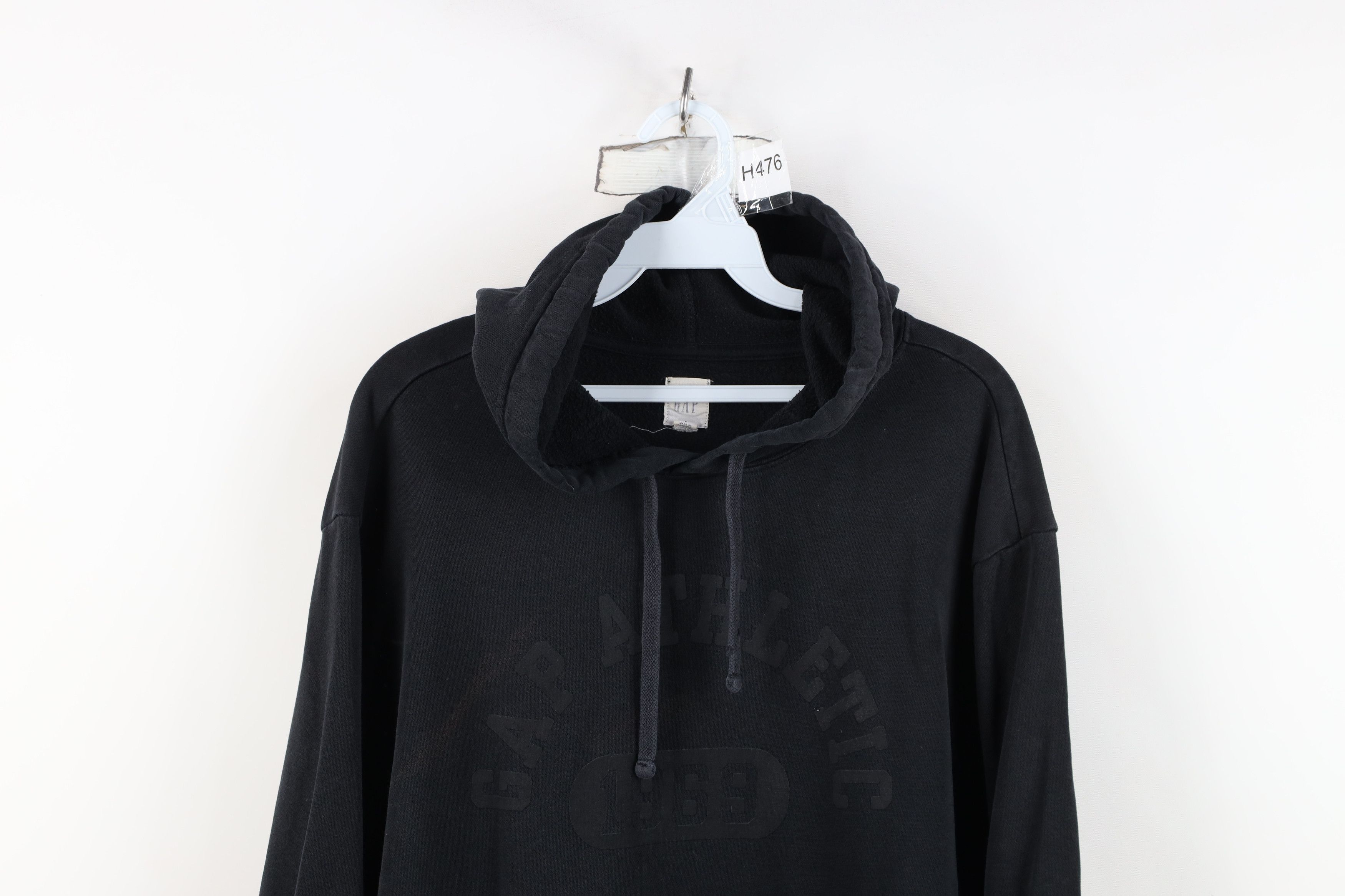 Gap Vintage Y2K Gap Athletic Spell Out Hoodie Sweatshirt Black Size US L / EU 52-54 / 3 - 2 Thumbnail