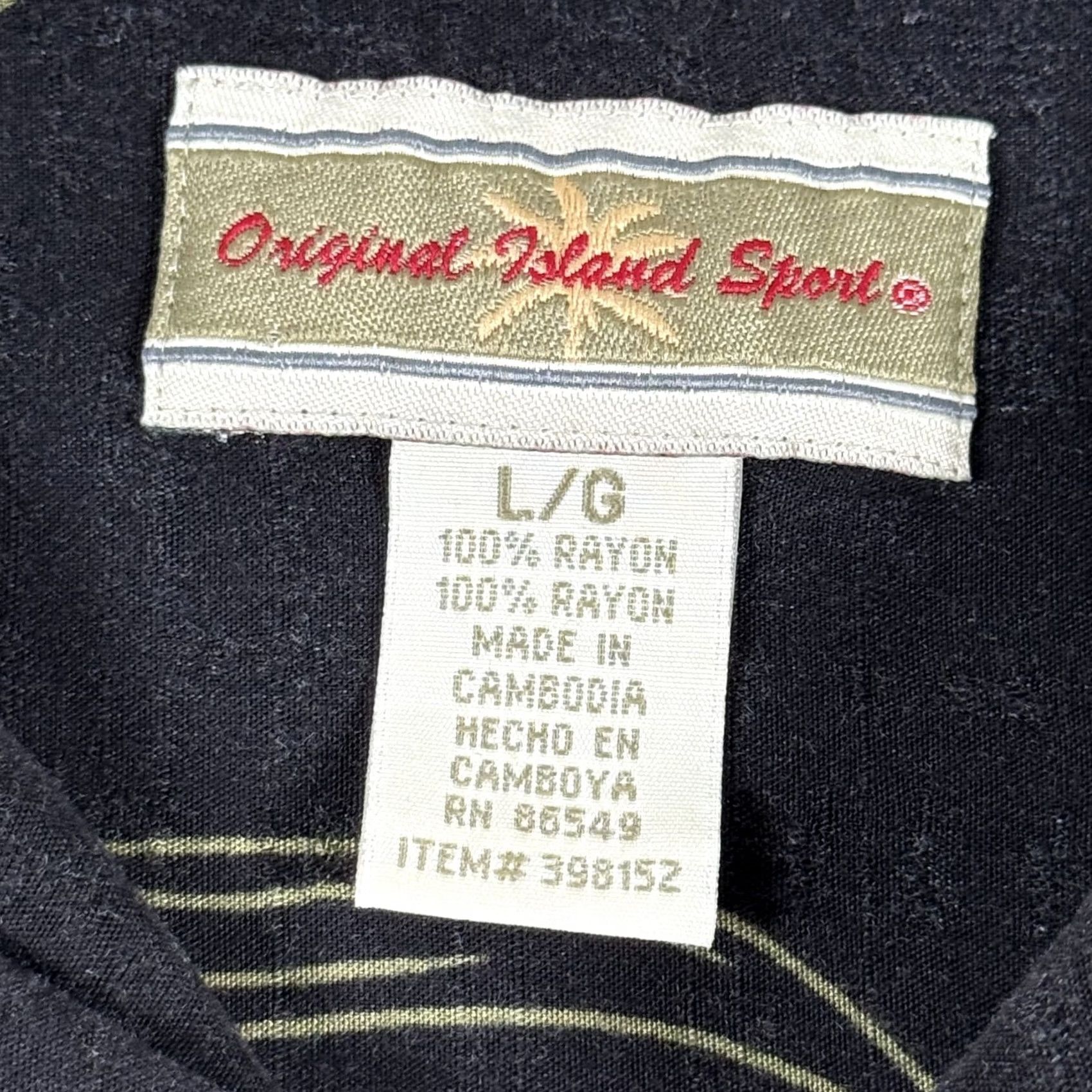 Vintage Original Island Sport Shirt Mens Large Floral Hawaiian Rayon Button Up Casual Size US L / EU 52-54 / 3 - 6 Thumbnail