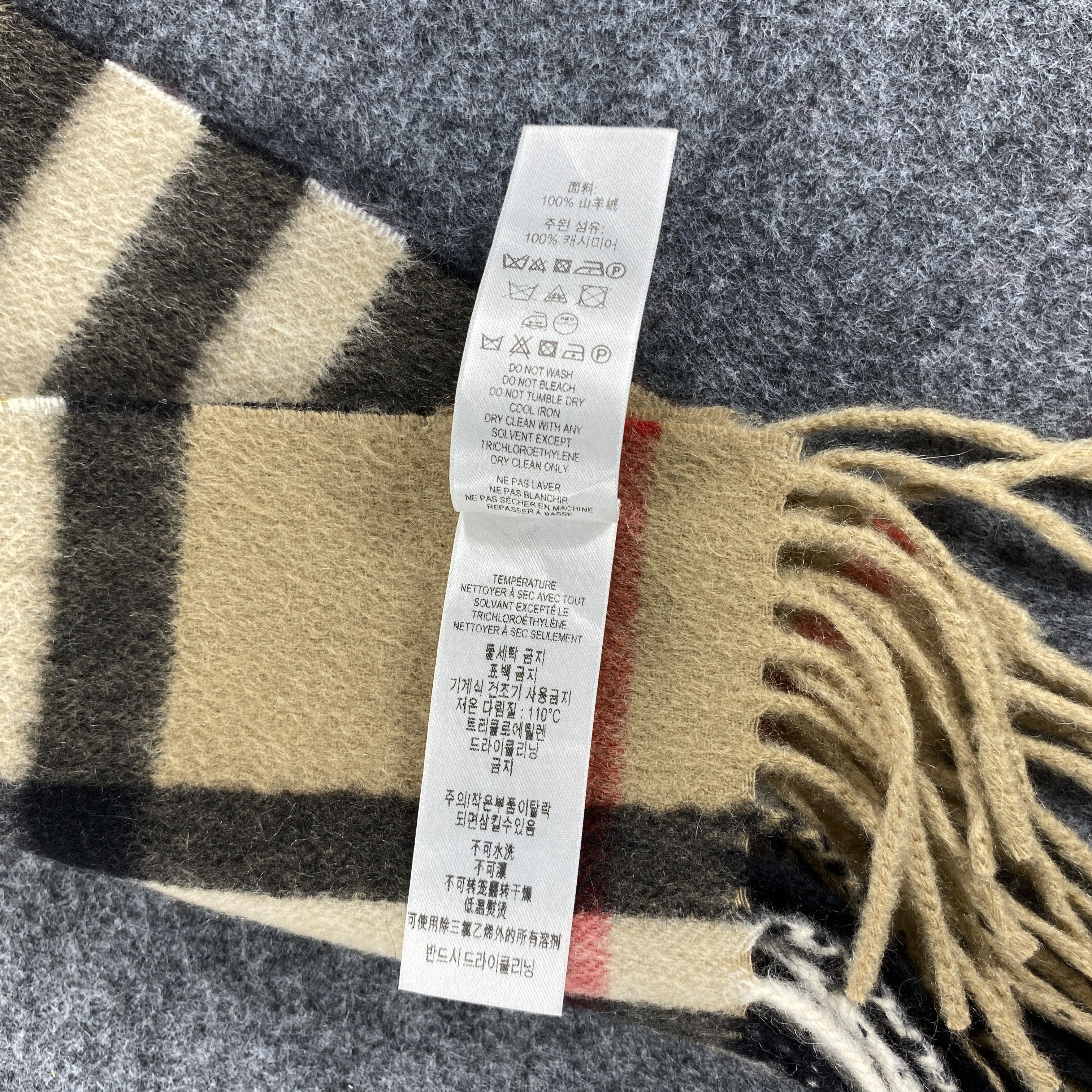 Burberry × Vintage GF10640 Burberry Scarf Neck Wear Muffler Nova Check Size ONE SIZE - 6 Thumbnail