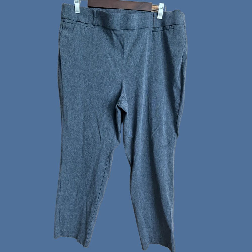 Liz Claiborne Liz Claiborne Womens Amy Pant 16 Short Gray Casual Workwear Business Size 38" / US 16 / IT 52 - 1 Thumbnail