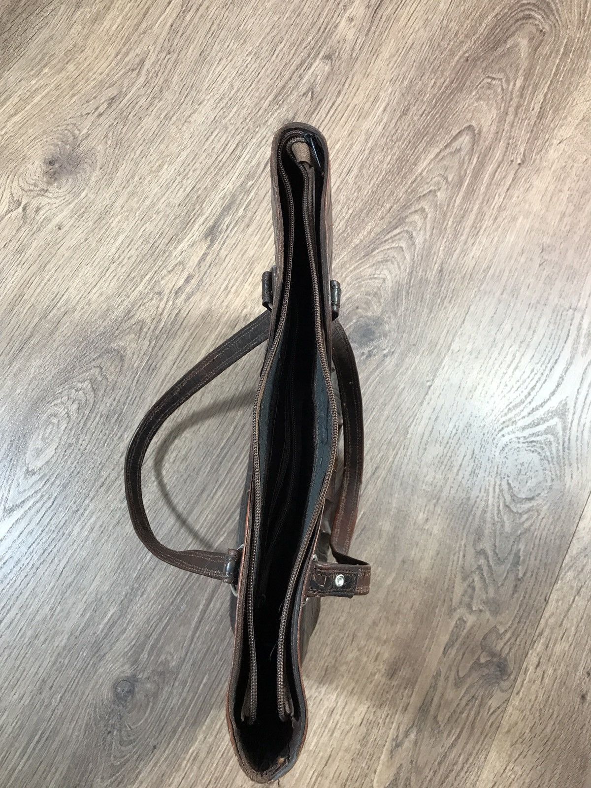 Leather × Vintage Vintage Crocodile Leather Bag Size ONE SIZE - 4 Thumbnail