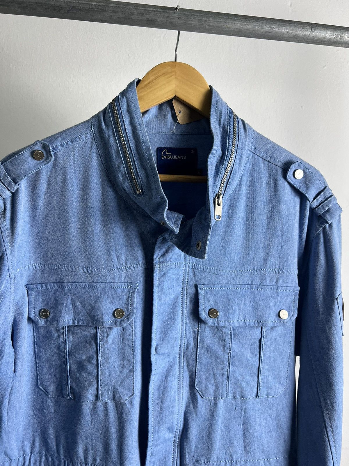 Evisu × Japanese Brand 2000s Evisu Jeans 'Unlimited Jeans Acolistic' Jackets Size US XL / EU 56 / 4 - 6 Thumbnail