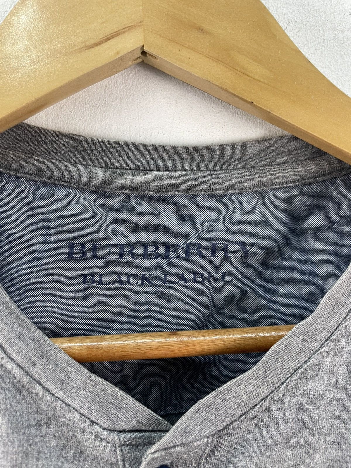Burberry Vintage Burberry Tshirt Half Button Grey Size M Size US M / EU 48-50 / 2 - 3 Thumbnail