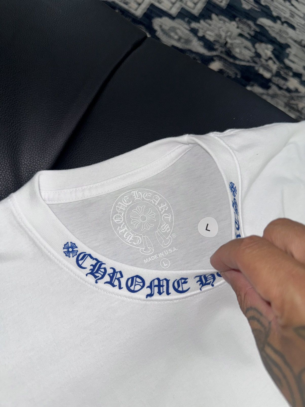 Chrome Hearts Chrome hearts logo t shirt Size US L / EU 52-54 / 3 - 3 Thumbnail
