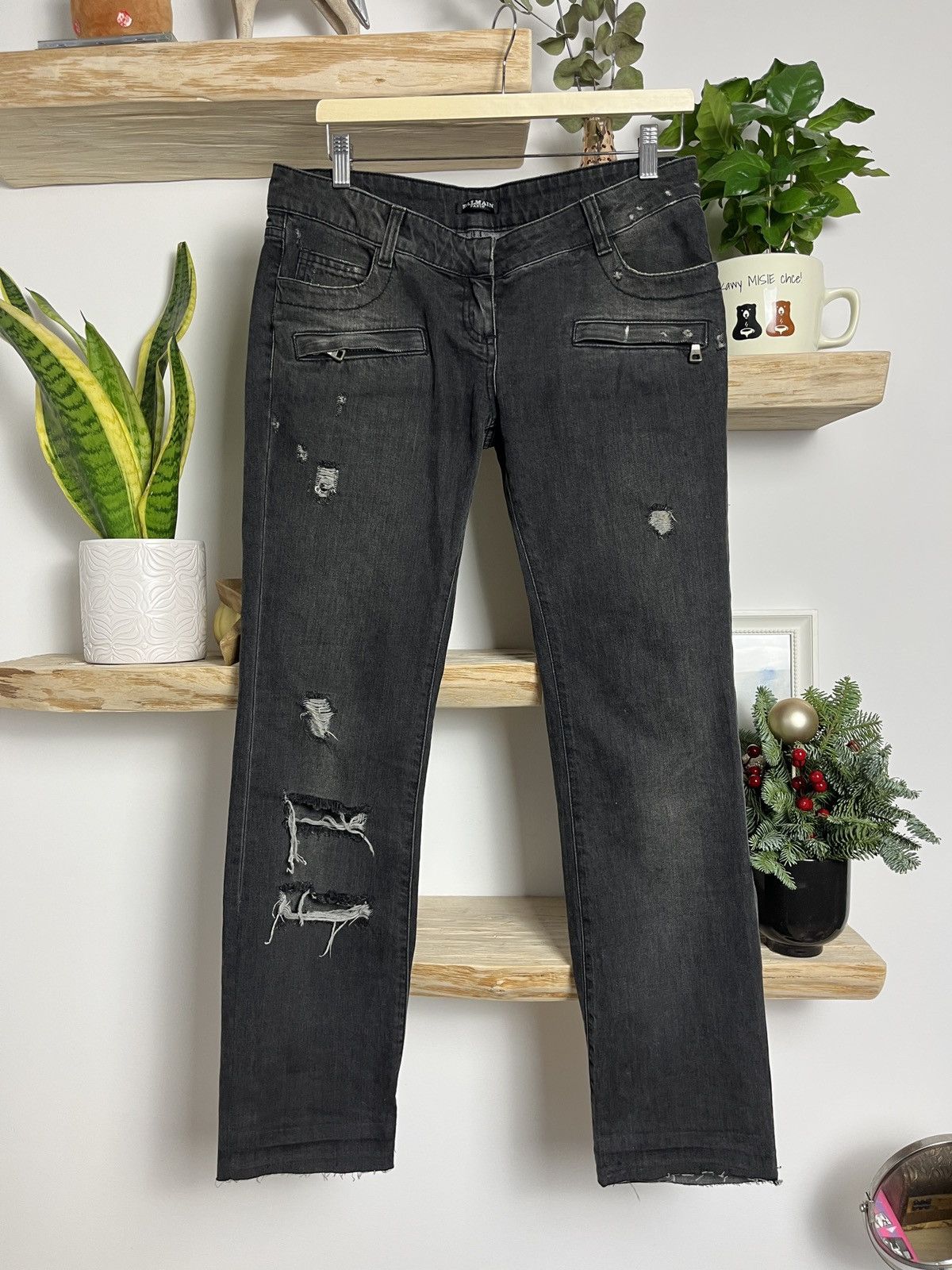 Balmain Balmain by decarnin Jeans Rare Distressed washed archive Size US 29 - 1 Thumbnail